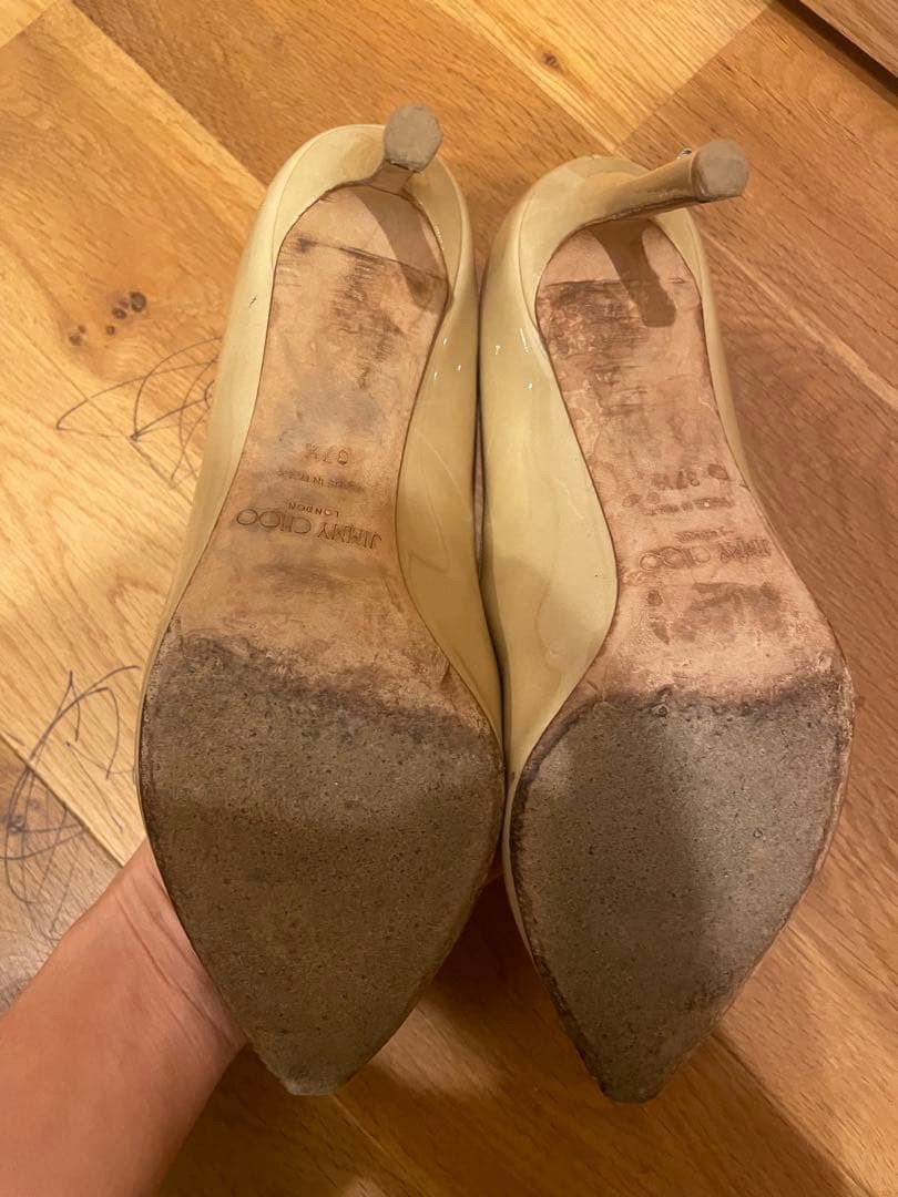 JIMMY CHOO Beige High Heels 37.5