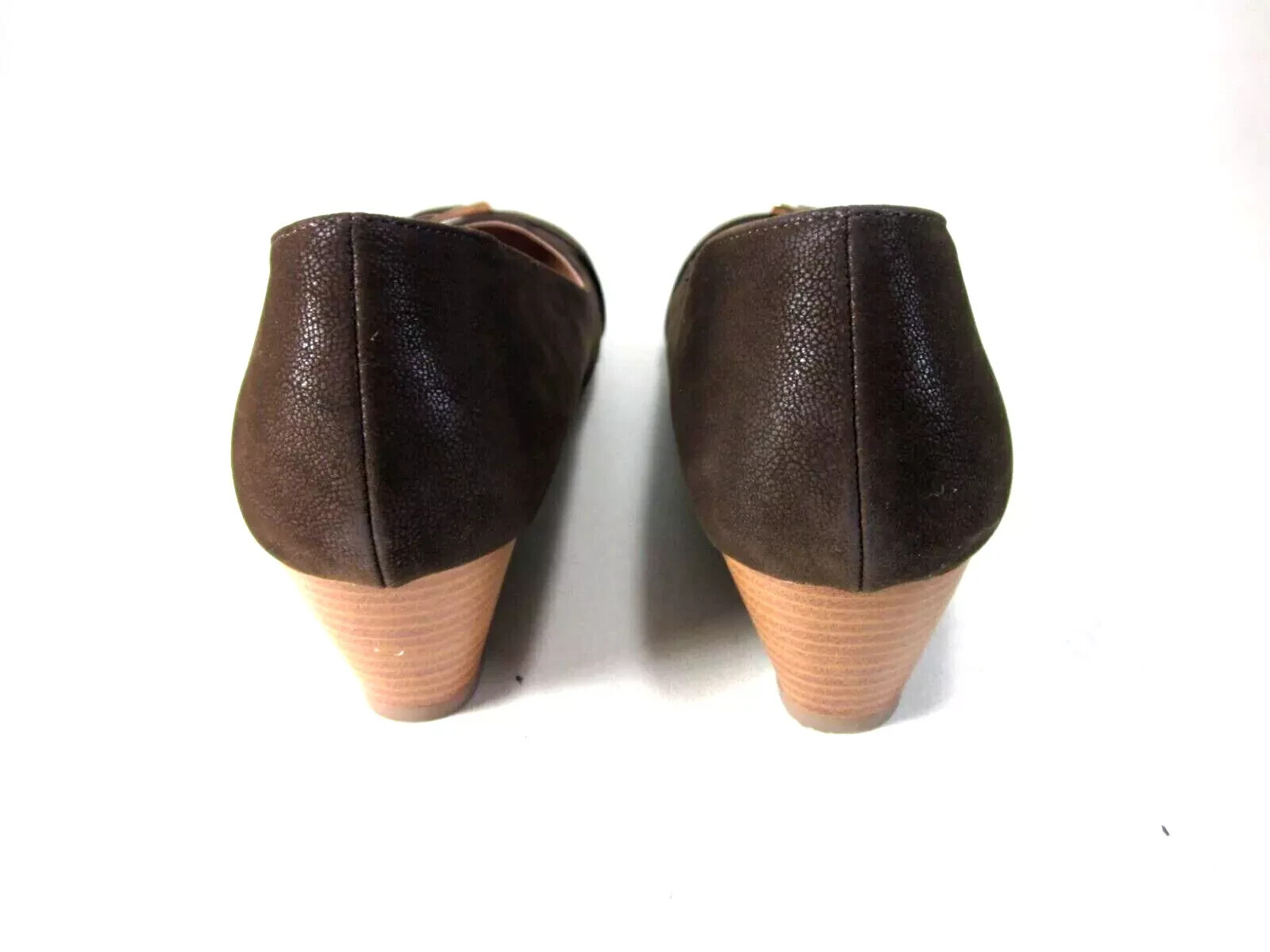 JOURNEE COLLECTION WOMEN’S GRAYSN WEDGE HEEL PUMPS,BROWN, SIZE 6 NEW