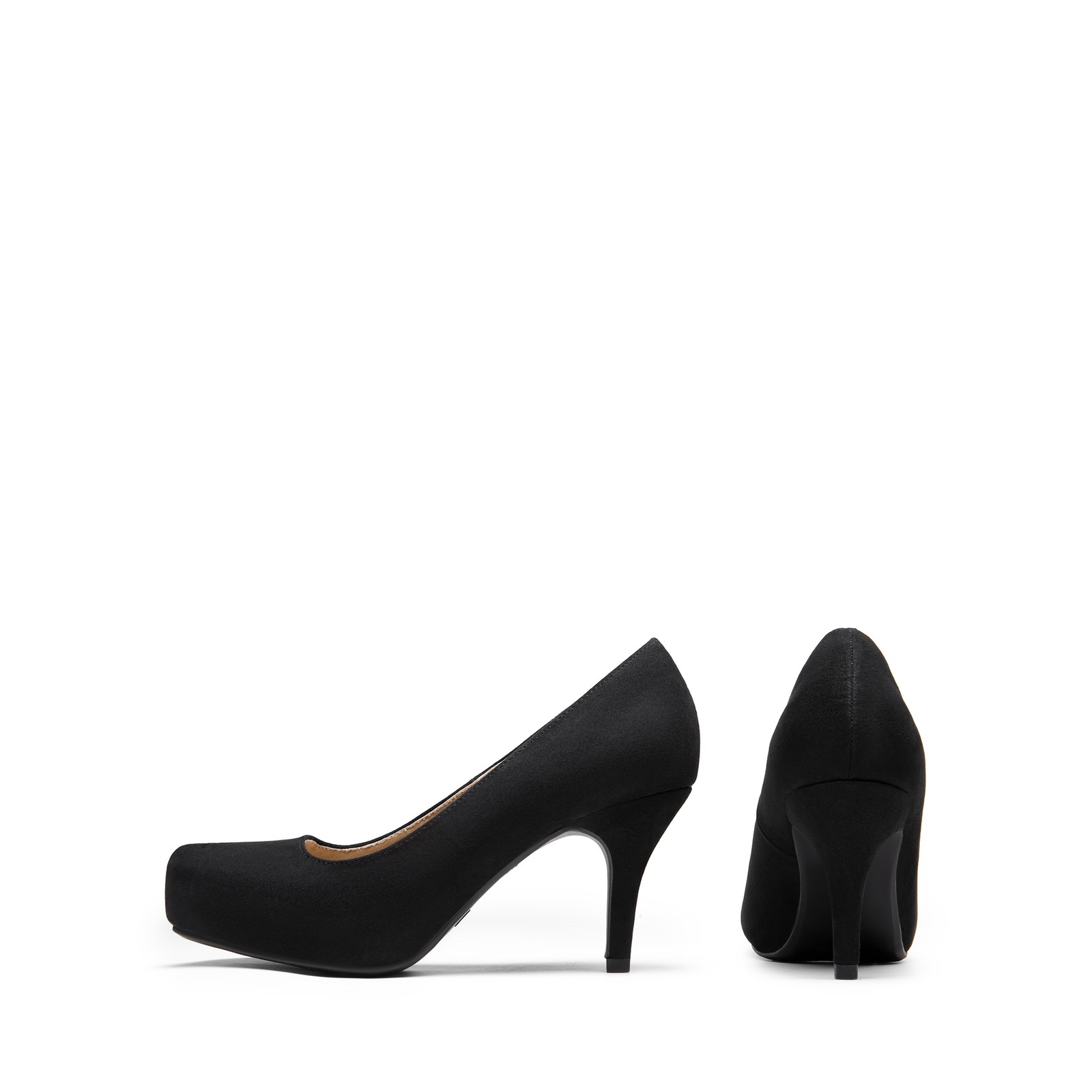 Women Low Stilettos Heel Pumps Round Toe Slip On Wedding Dress Pump Shoes
