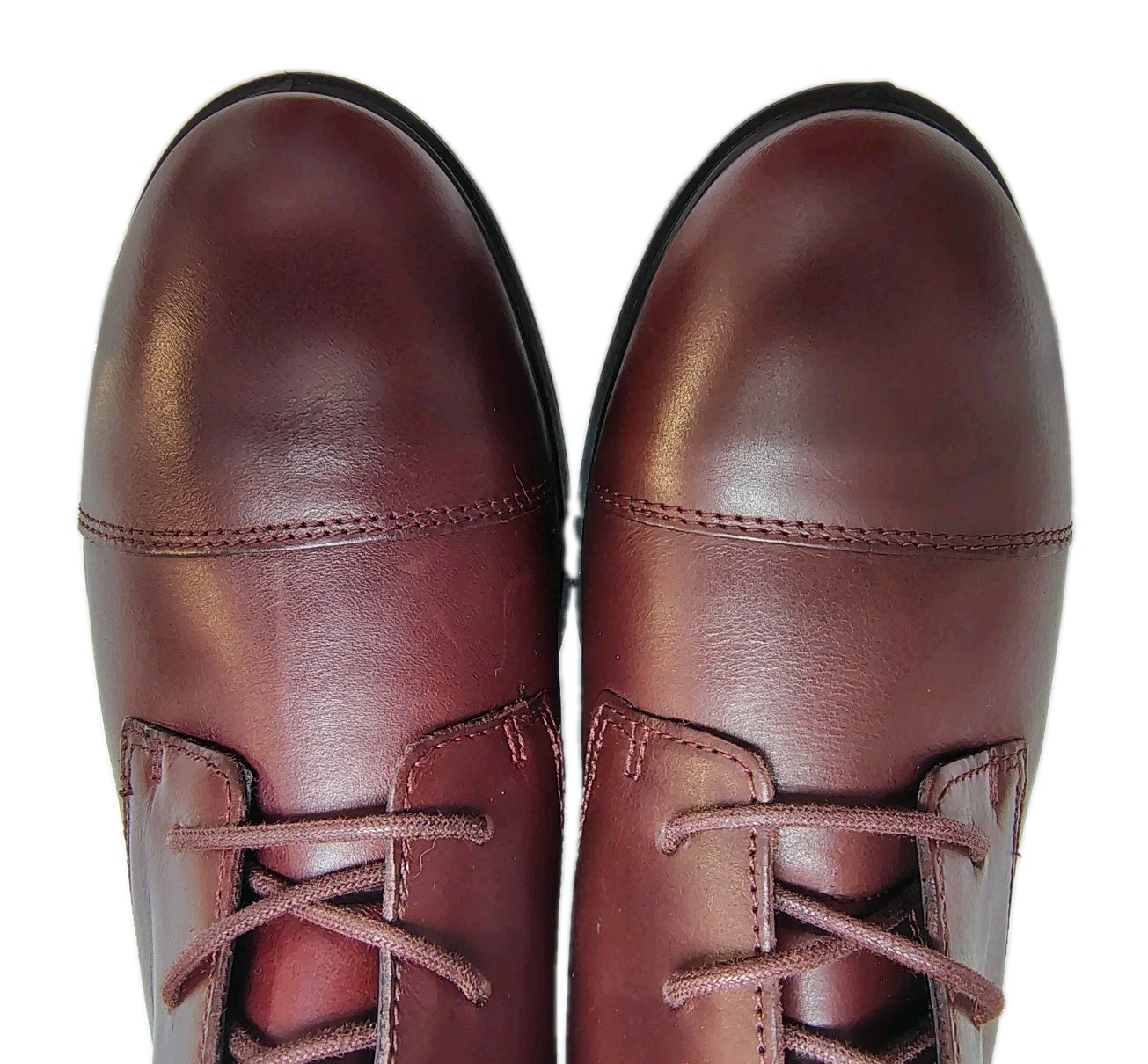 ECCO Touch 15 Lace Up Leather Ankle Booties Oxford Boots US Women 7-7.5 EU38 NEW