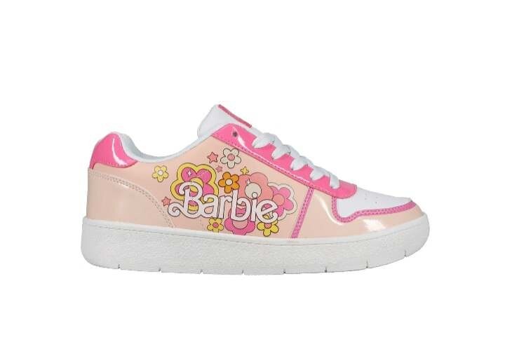 Women’s Mattel Barbie Court Sneakers Skater Shoes Flower Hot Pink 6 7 8 9 10 11