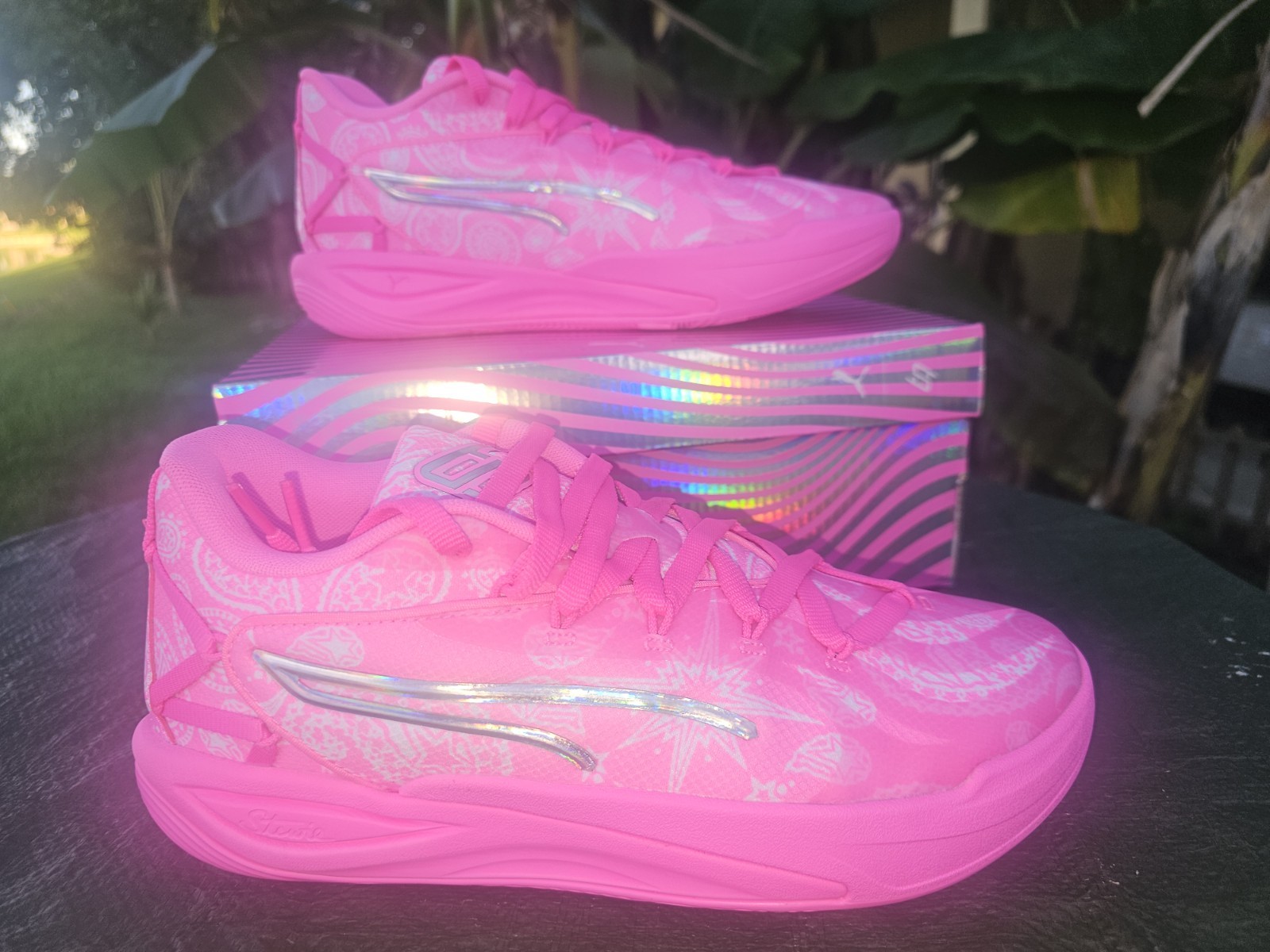 Size 10 PUMA Stewie 4 Shooting Stars Womens Basketball Shoe 312171 Mens Size 8.5