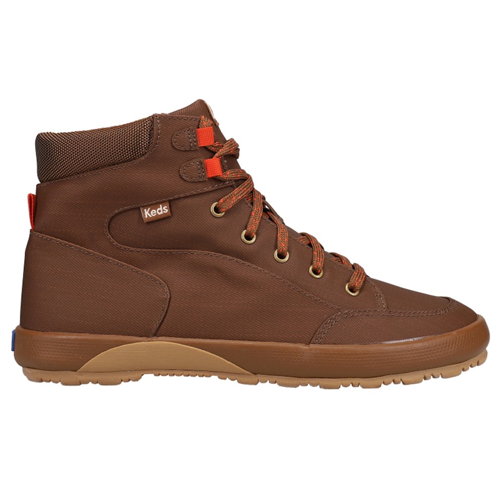 Keds Scout Iv Splash Canvas Lace Up Womens Brown Casual Boots WF66360
