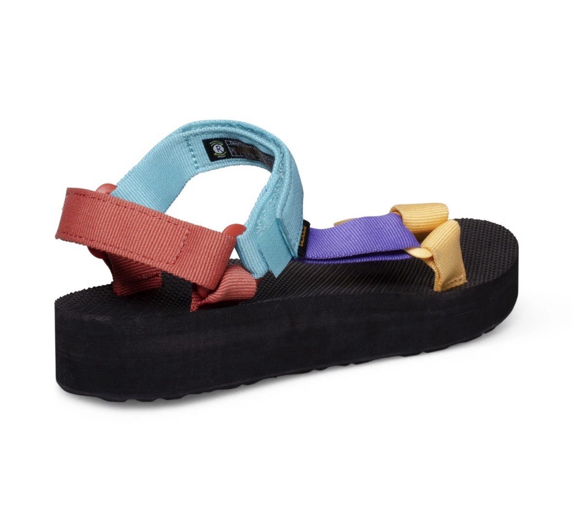 Teva Women’s US 8 Midform Universal Platform Sandals 1090969 Black/Multicolor