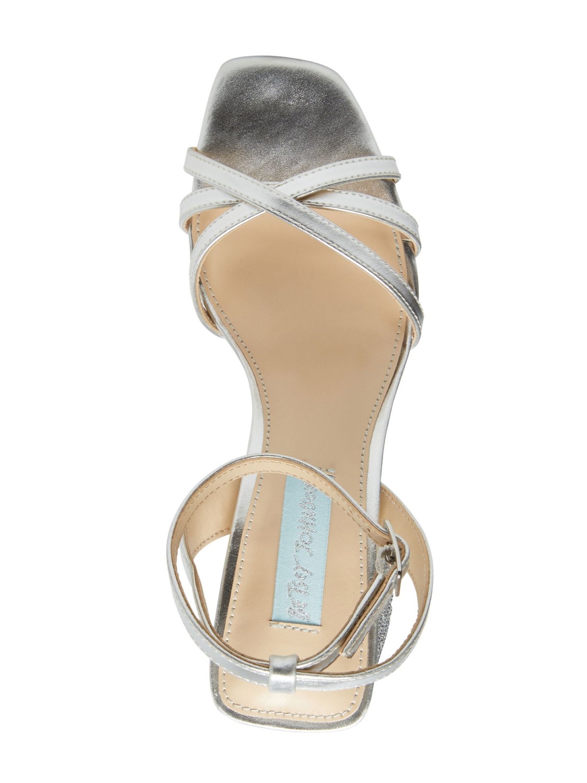 BETSEY JOHNSON Womens Silver 1/2″ Platform Blend Zhara Sandals 9.5 M