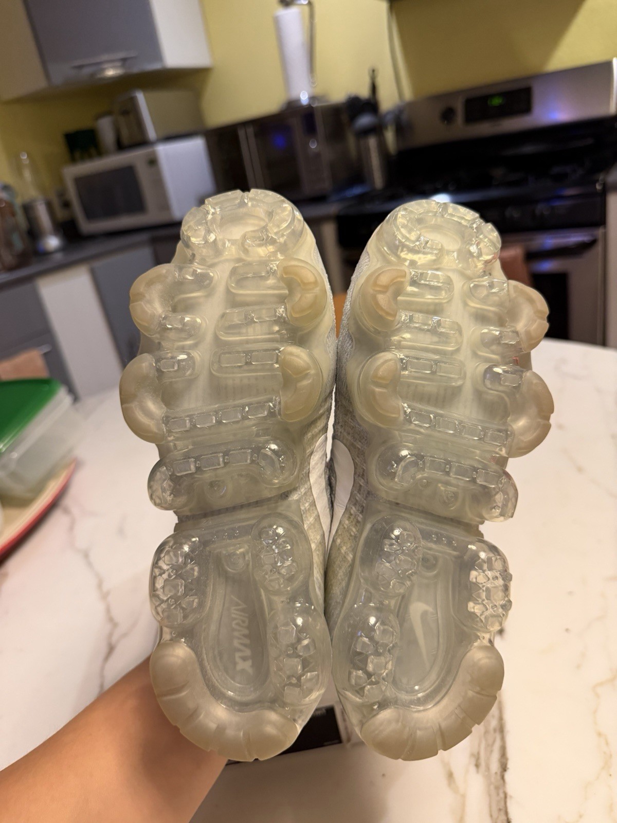 Women’s US Size 6 Nike Air VaporMax Flyknit Women’s Pure Platinum Gray