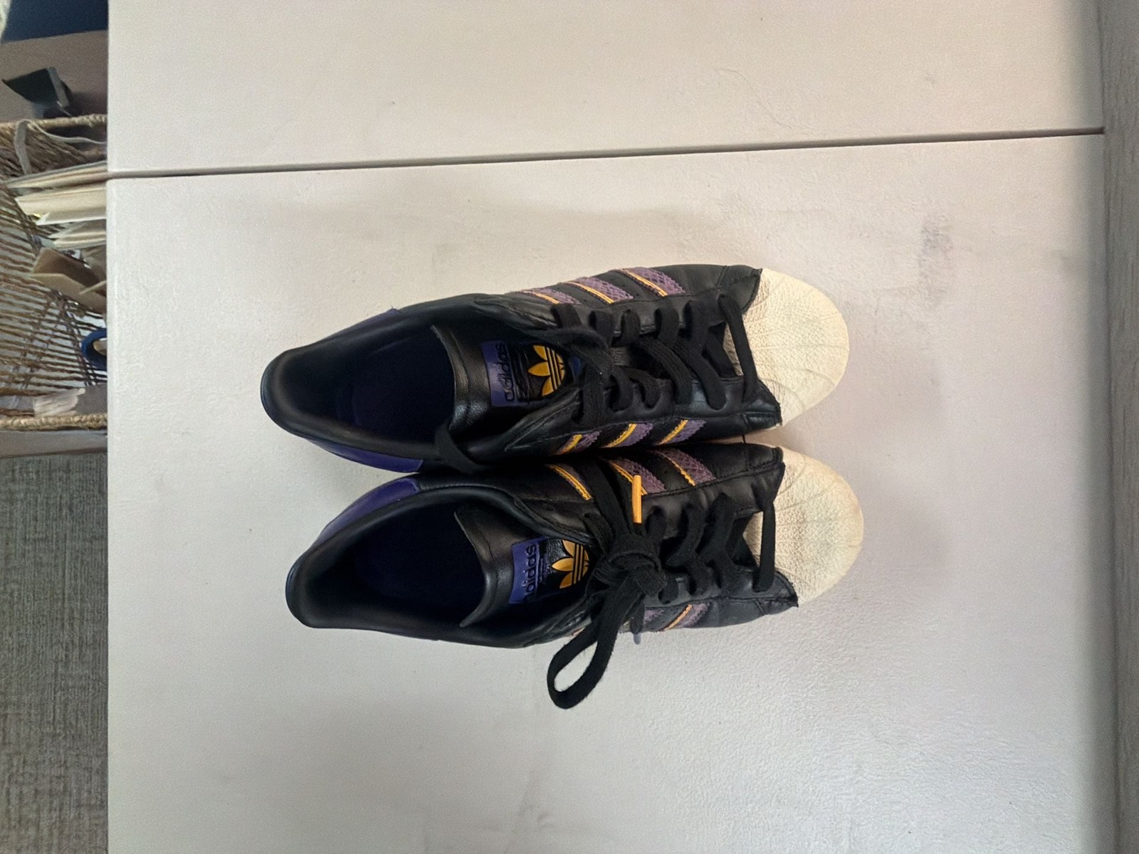 Adidas Superstar Snakeskin ‘Black Violet Fusion’ Sneakers (FZ6475)