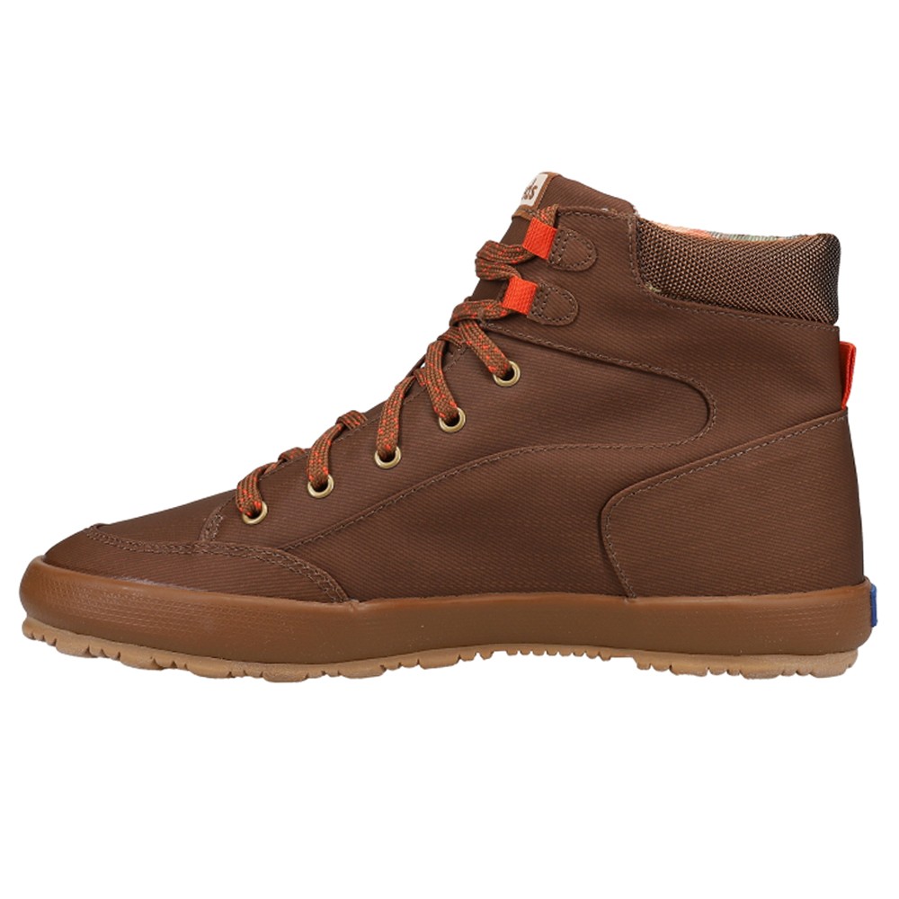 Keds Scout Iv Splash Canvas Lace Up Womens Brown Casual Boots WF66360