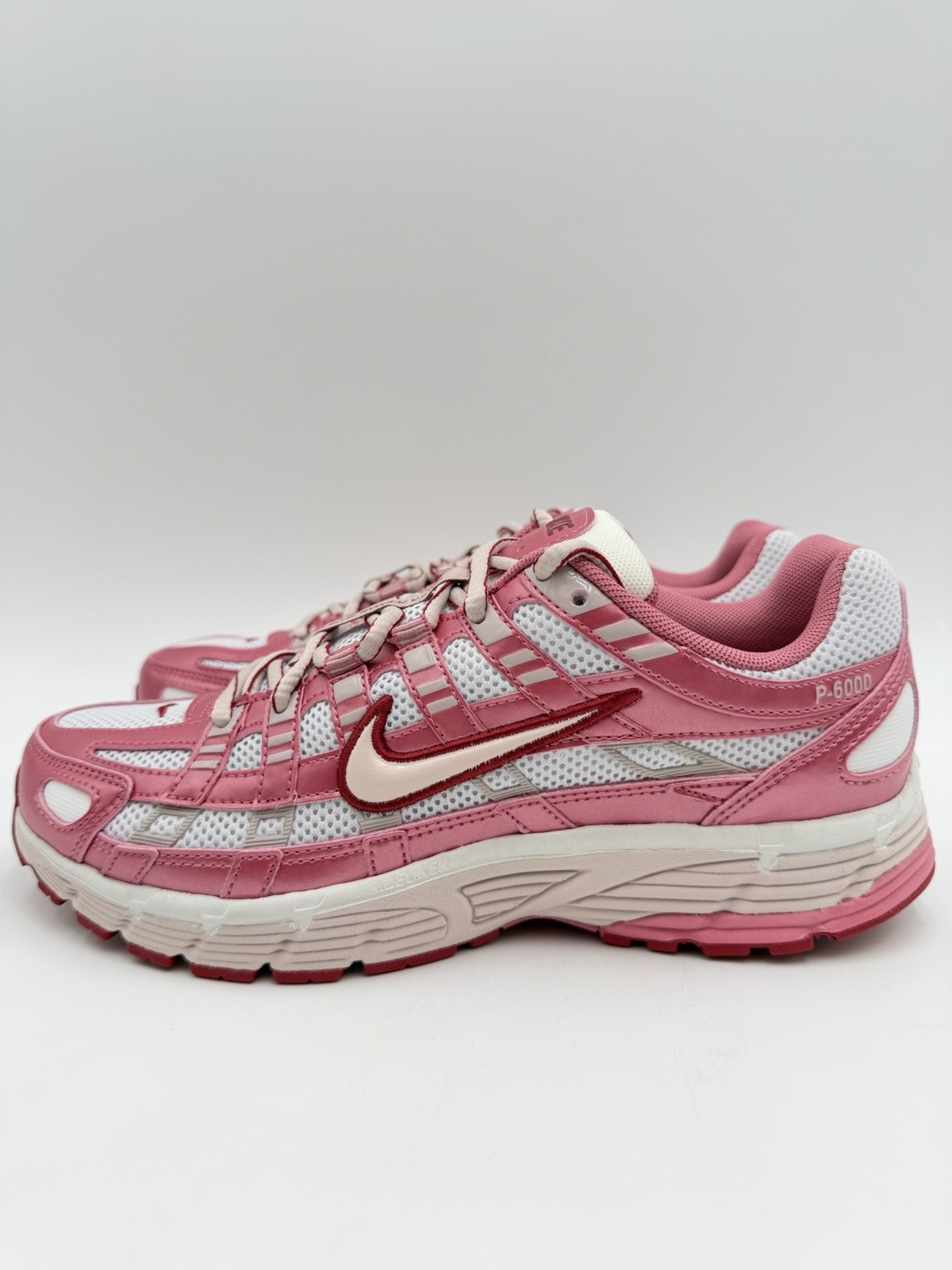 Nike Women’s P-6000 Size 7 White Pink Red |IO3496-100|