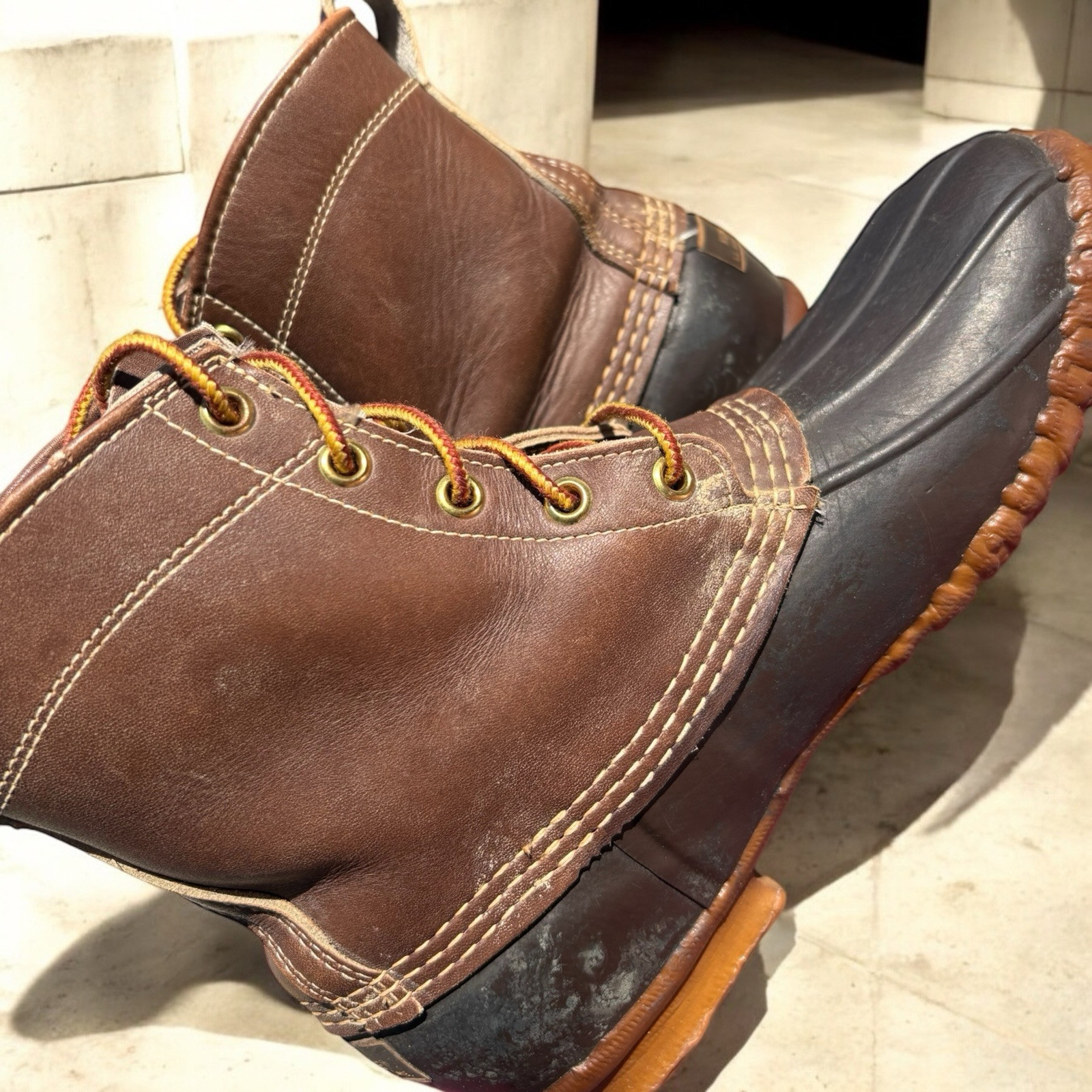 Vintage LL Bean Boots Womens 8M Maine Waterproof Hunting Shoe Duck Boot