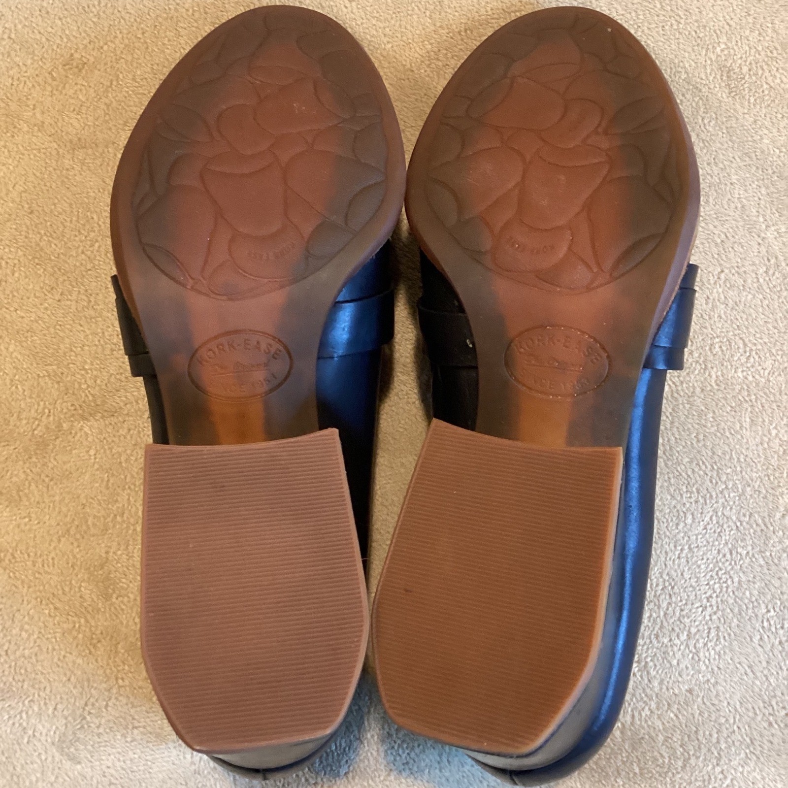 Kork Ease Aki Black Leather Loafers Slip On Shoes Women’s US 8.5, EU 39, UK 6.5