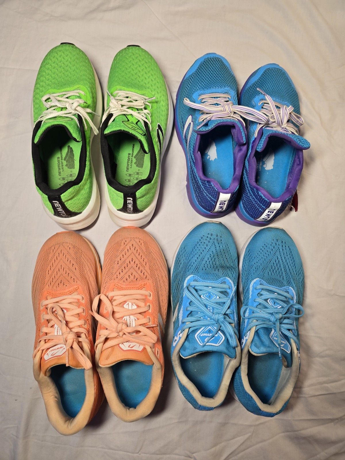 4x Newton Womens Running Shoes Sneakers 3- 8.5 1-9 Used Good Condition