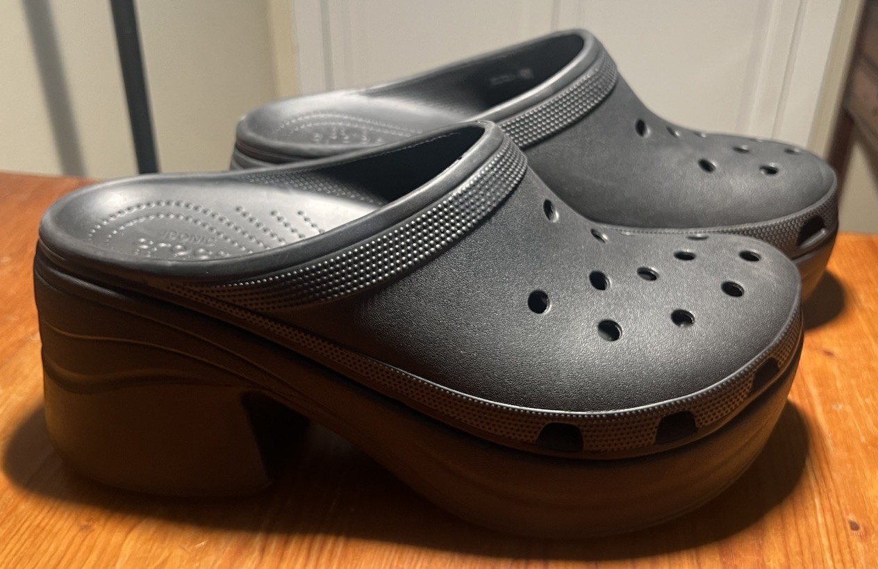 Crocs Siren Platform Clogs Black Chunky Goth Shoes Men’s Size 13 Womens Size 15
