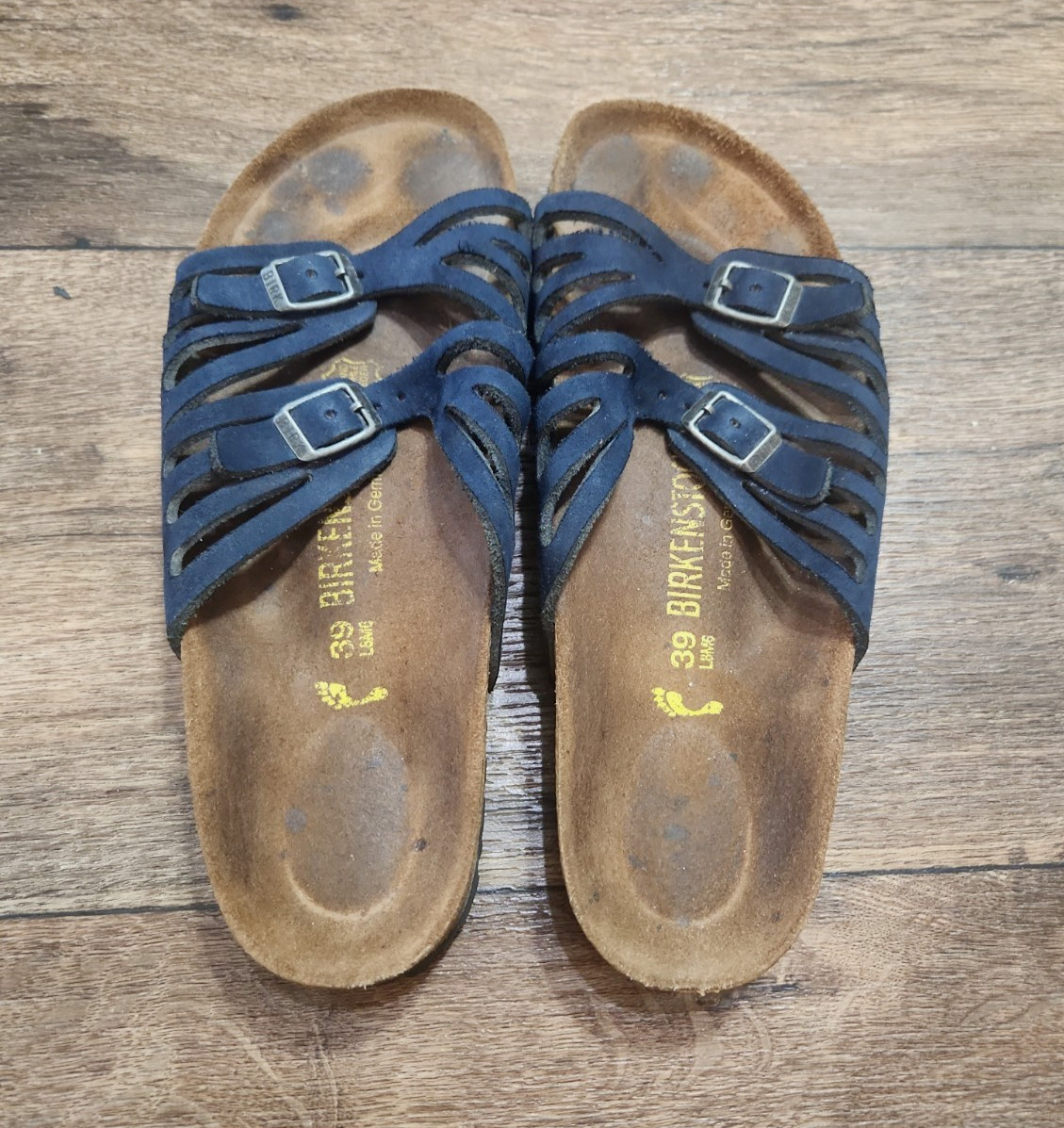 Birkenstock Granada Blue Buckle Strap Sandals Women’s EU 39/ US 8 NARROW