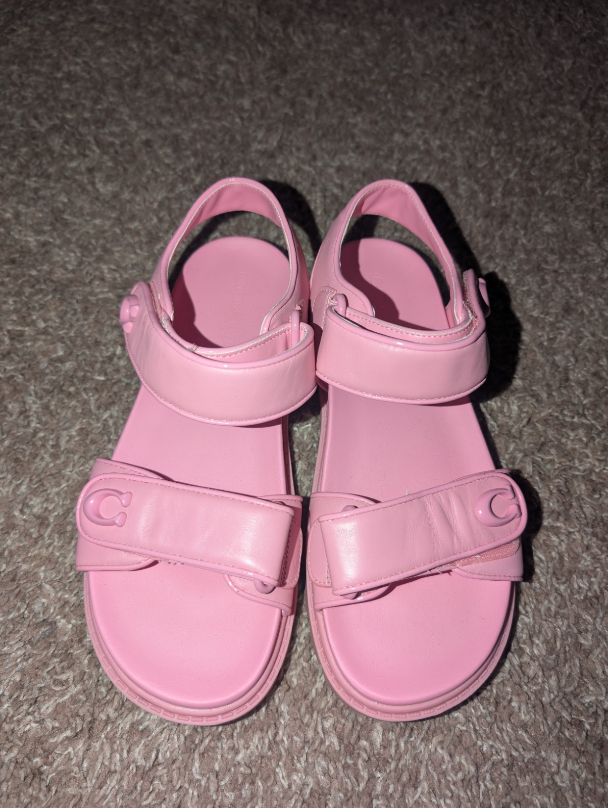 Women’s Coach Brynn Double Band Lug Sole Footbed Sandals