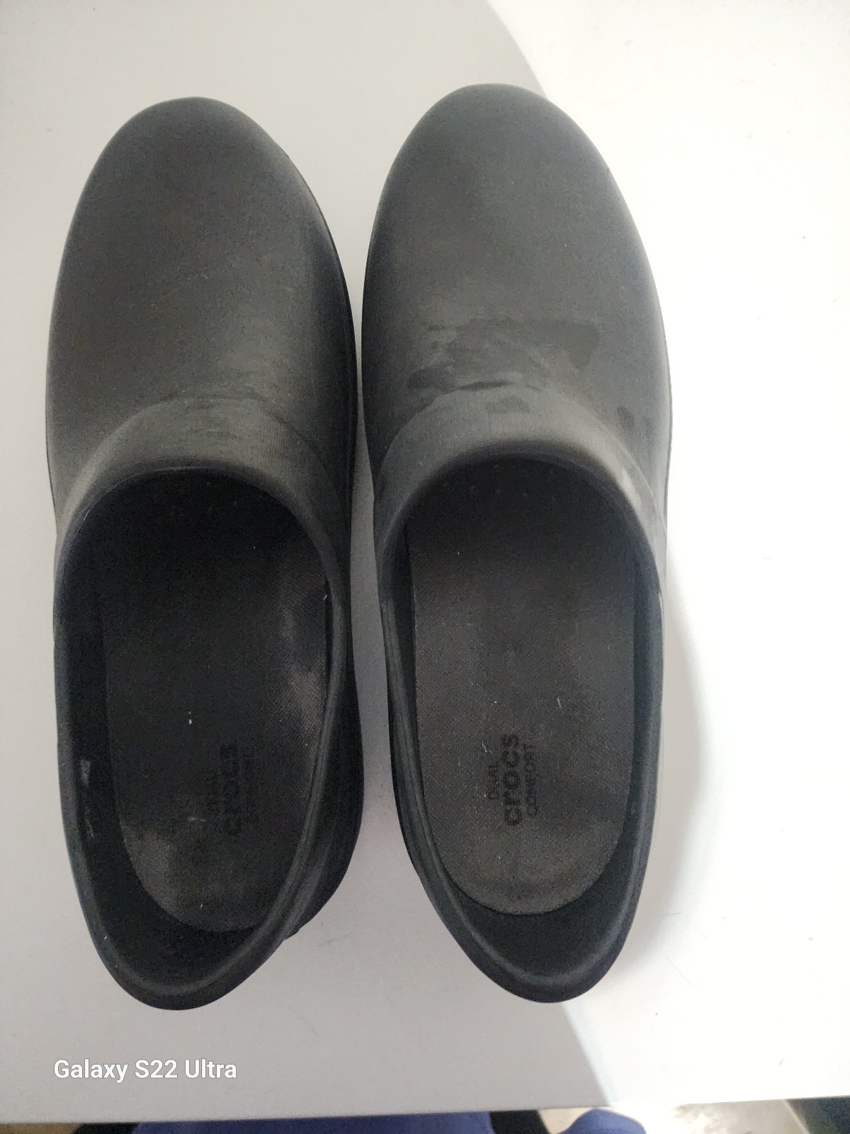 Crocs On The Clock Black Professional Slip On Safety Work Shoes Women’s Size 11