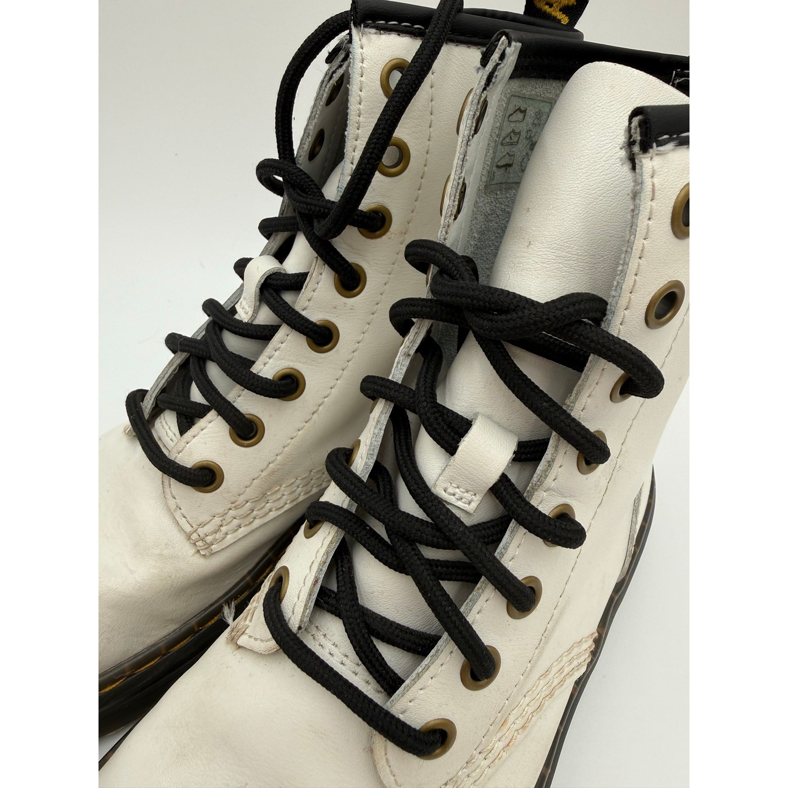 Dr. Marten White Leather Boots