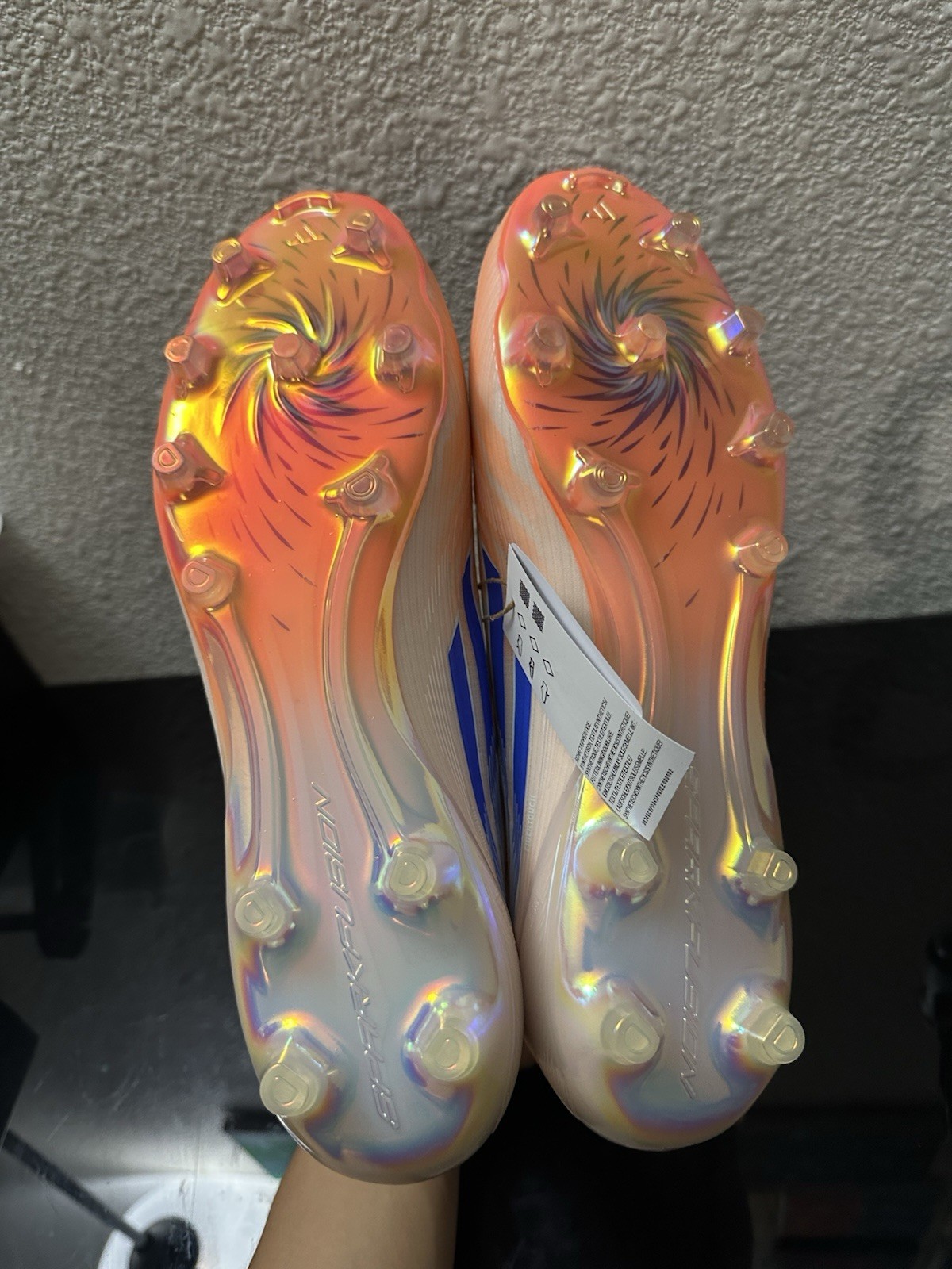 adidas F50 Sparkfusion Elite Mid FG AG Soccer Cleats Orange JH7647 Women Size 13