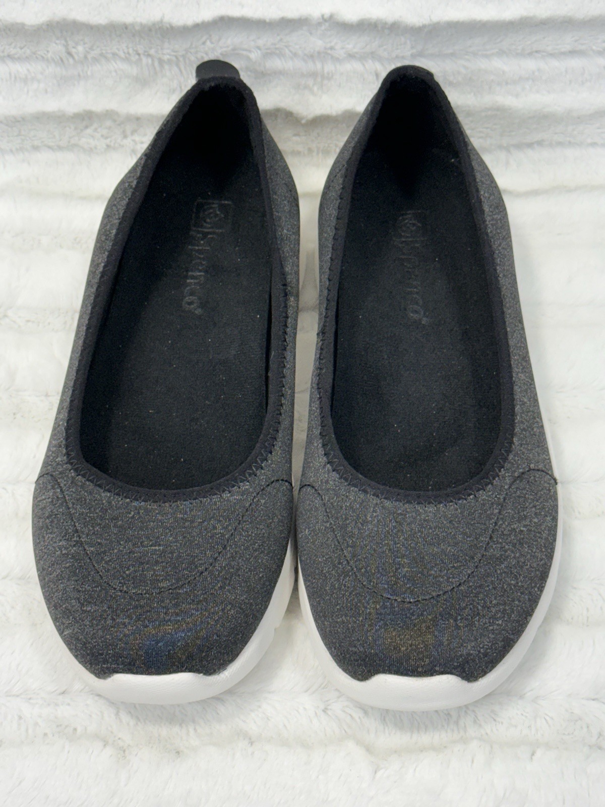 Spenco Daily Stretch Jersey Women’s Slip On Shoes Size 9D Black