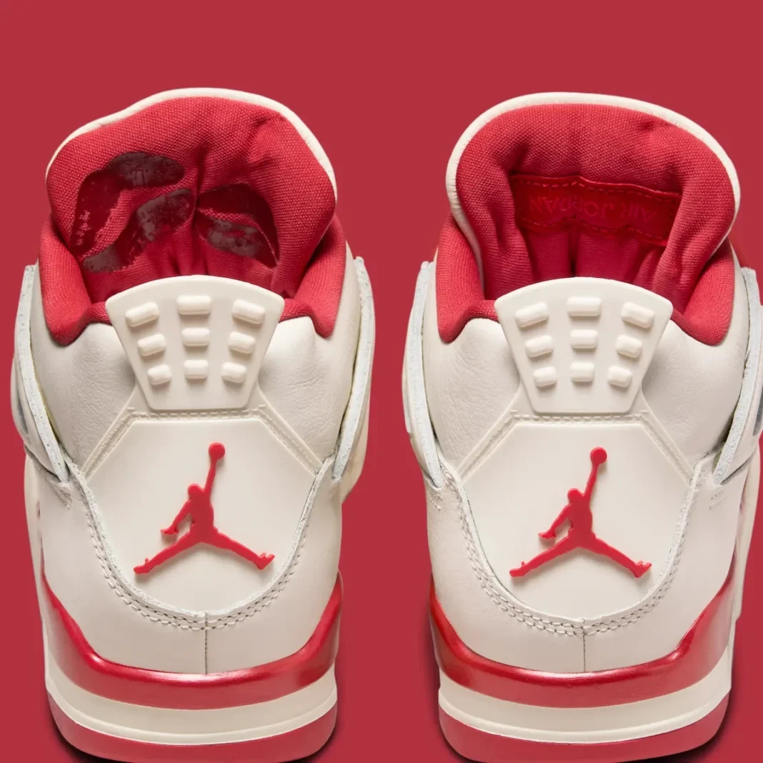 Nike Air Jordan 4 Retro Shoes Pale Ivory Sierra Red HV0823-108 Women’s Sizes NEW