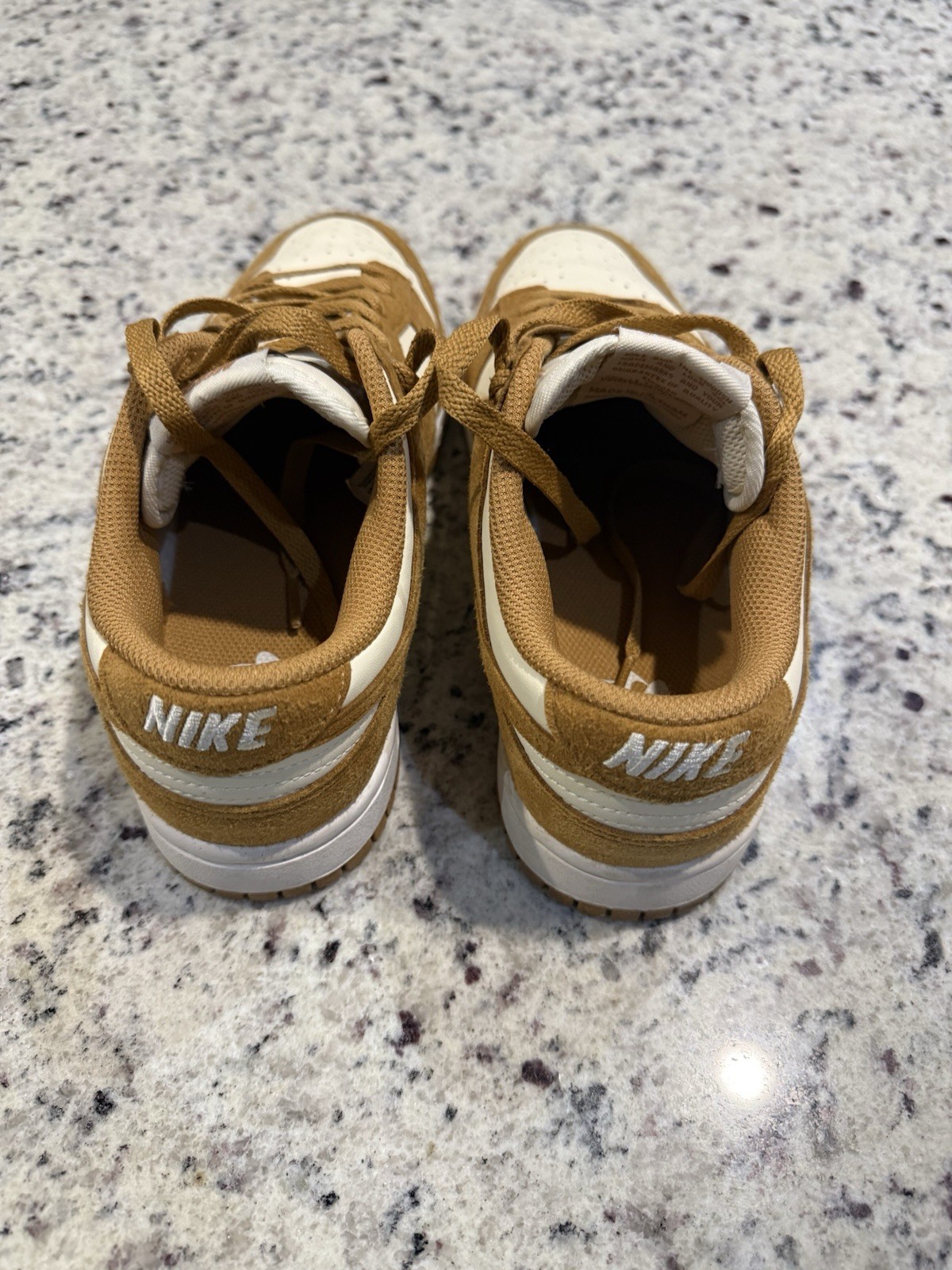 Nike Dunk Next Nature Low Flax Brown/White Low Top Lace-Up Sneakers HJ7673-100
