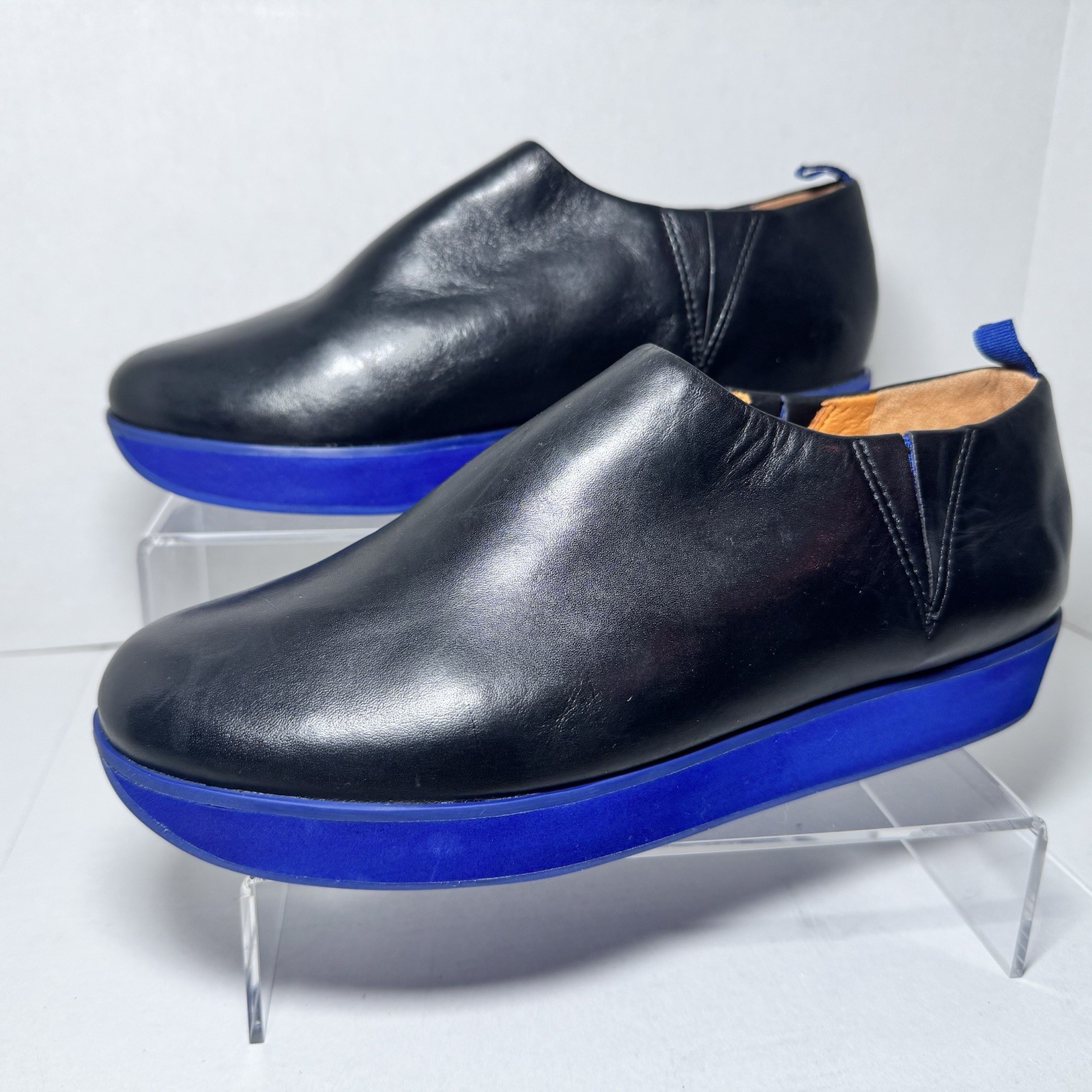 Dr. Liza Women’s Black Blue Orthopedic Slip On Comfort Sneakers Size 9 M