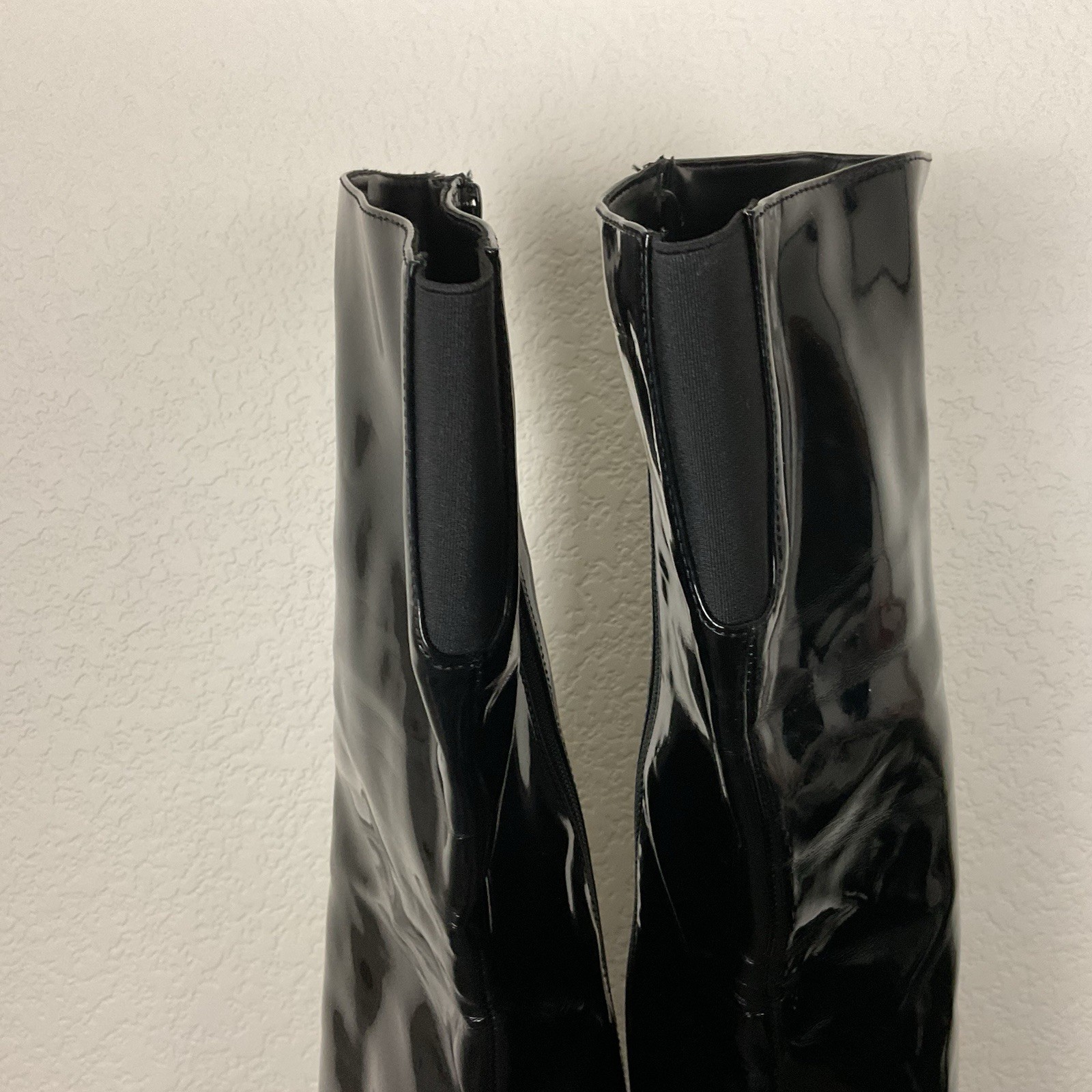 Pleaser Women’s Seduce-3010 Black Patent Thigh High Boots 5″ Stiletto Heel Sz 8
