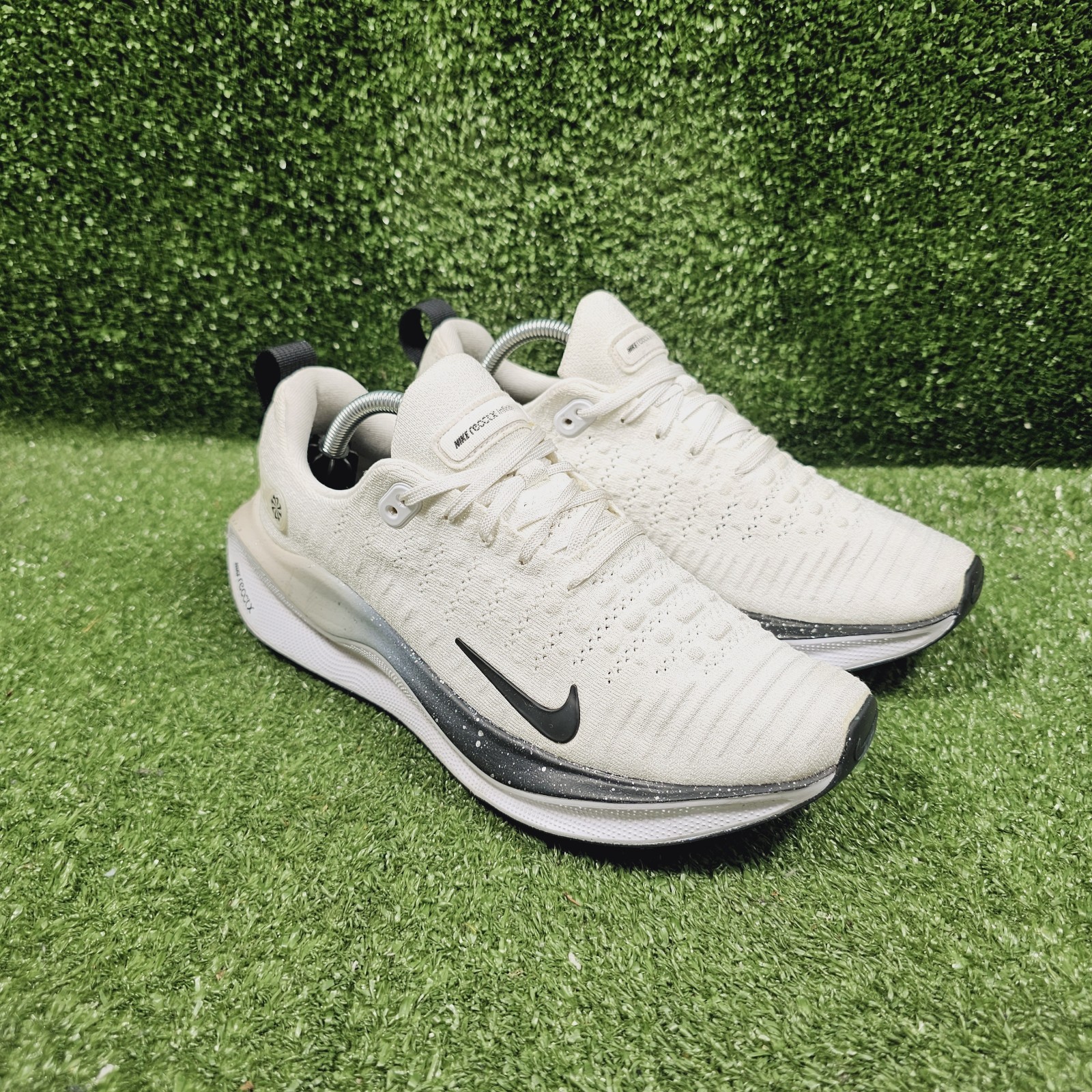 Nike React X Infinity Run 4 White Platinum Athletic Shoes HQ3507-100 Womens 8.5