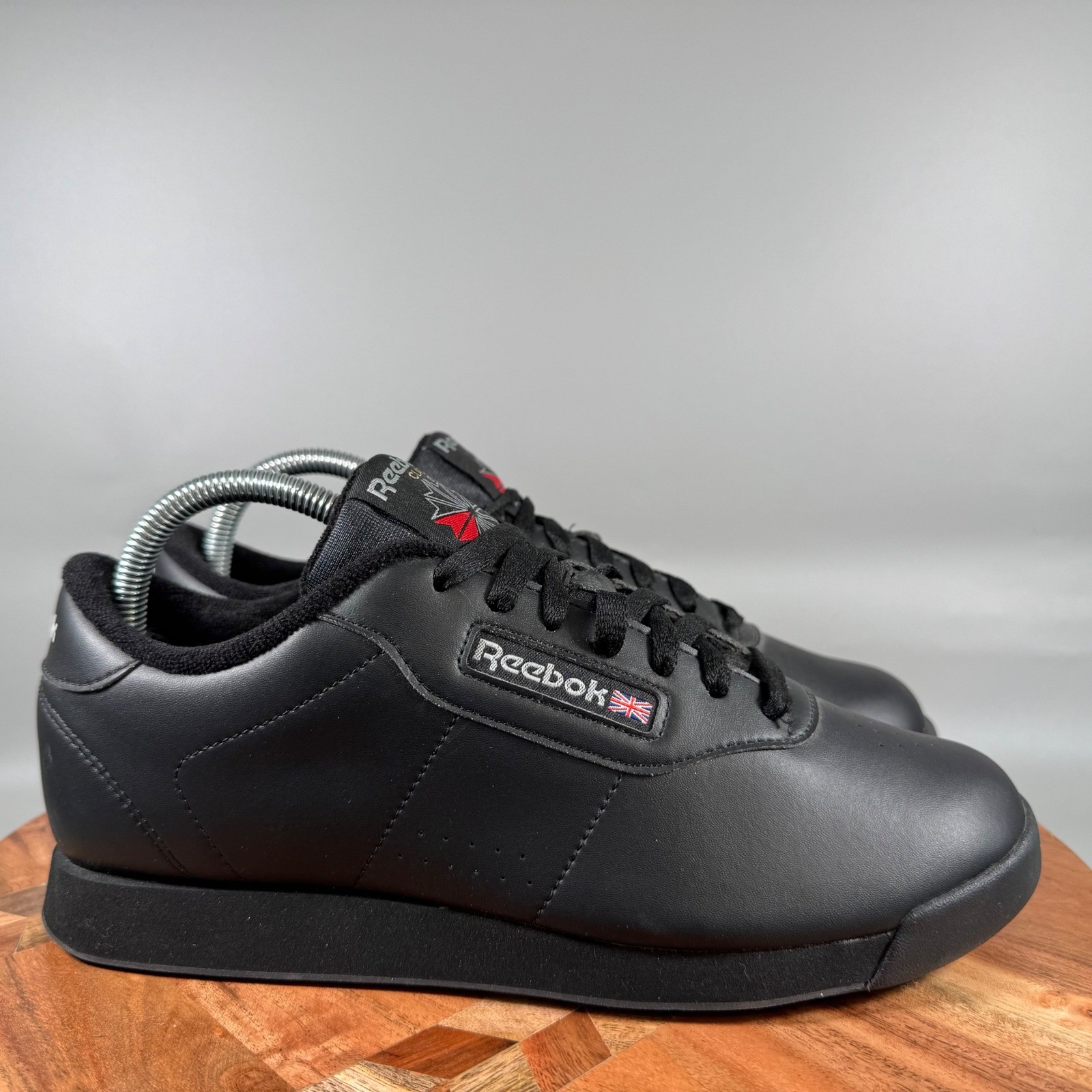 Reebok Classic Princess Womens 9 Black Synthetic Leather Sneakers 1000200037