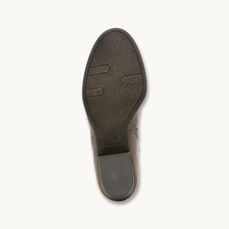 LifeStride Blake Ankle Bootie Doe Gray Perforated Microfiber Womens 7 M 60975