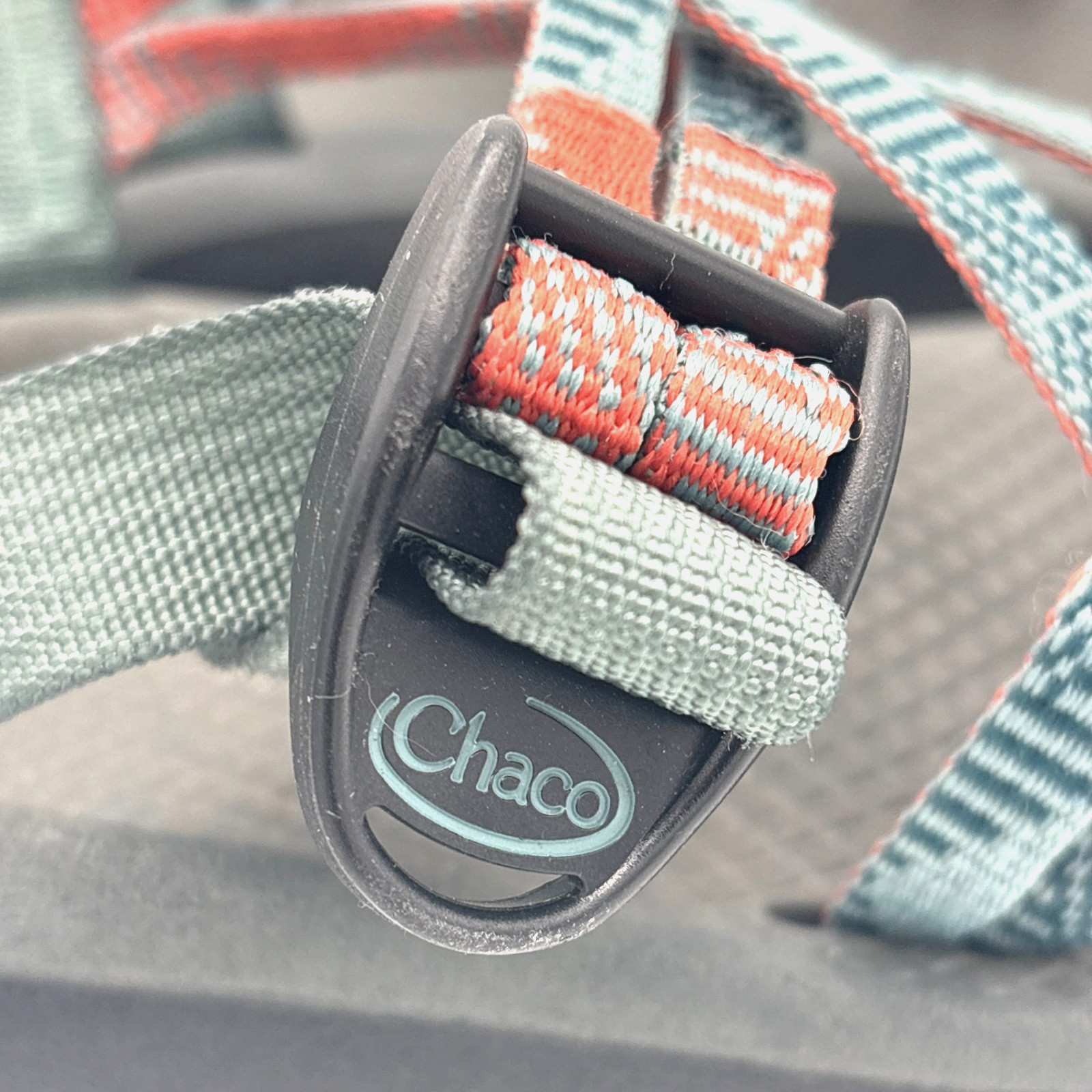 Chaco Z/Cloud X2 Sandals Womens 7 Rune Teal Toe Loop Hiking Water Shoes J106056