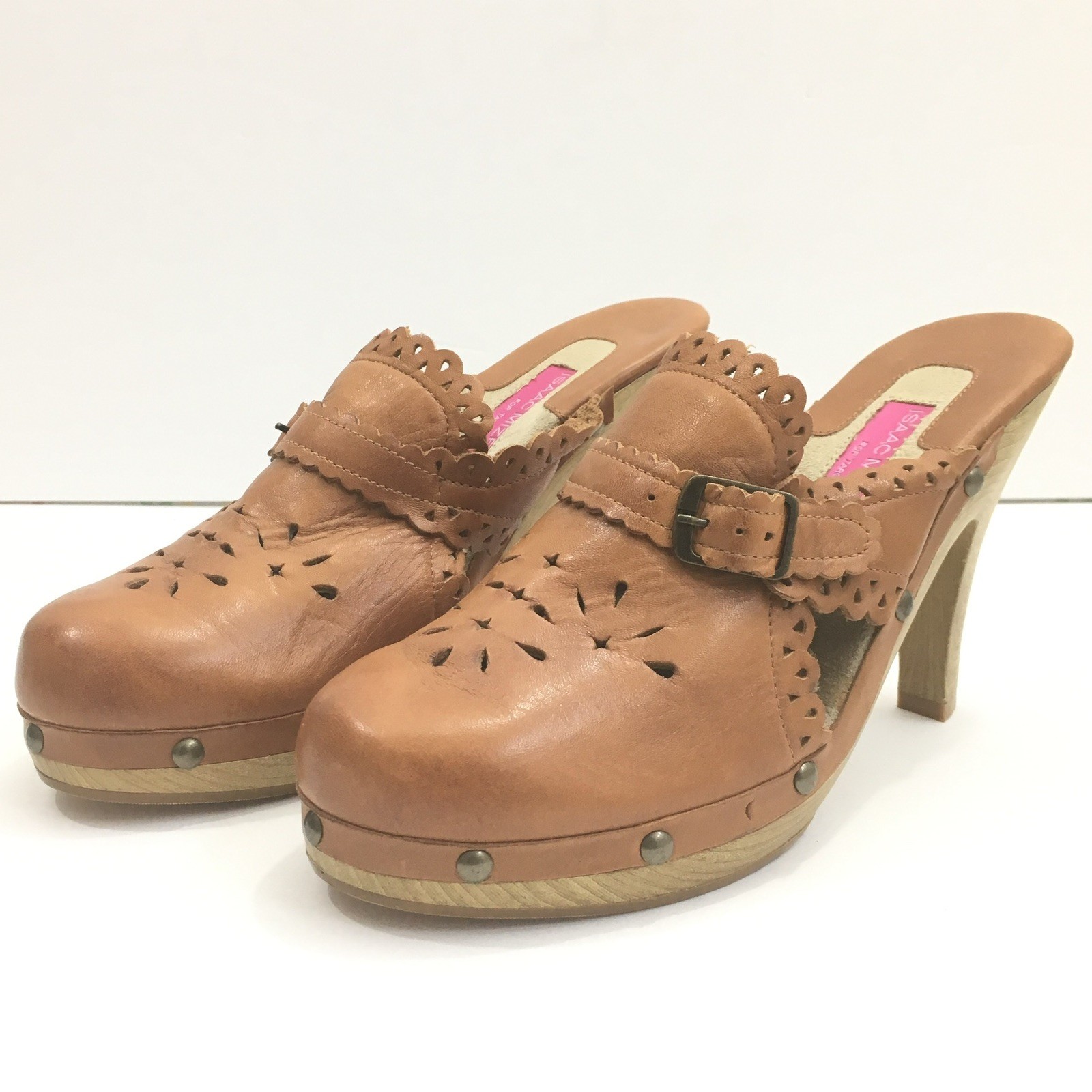Isaac Mizrahi for Target Blondie Women’s Size 8 Tan Mules Heels