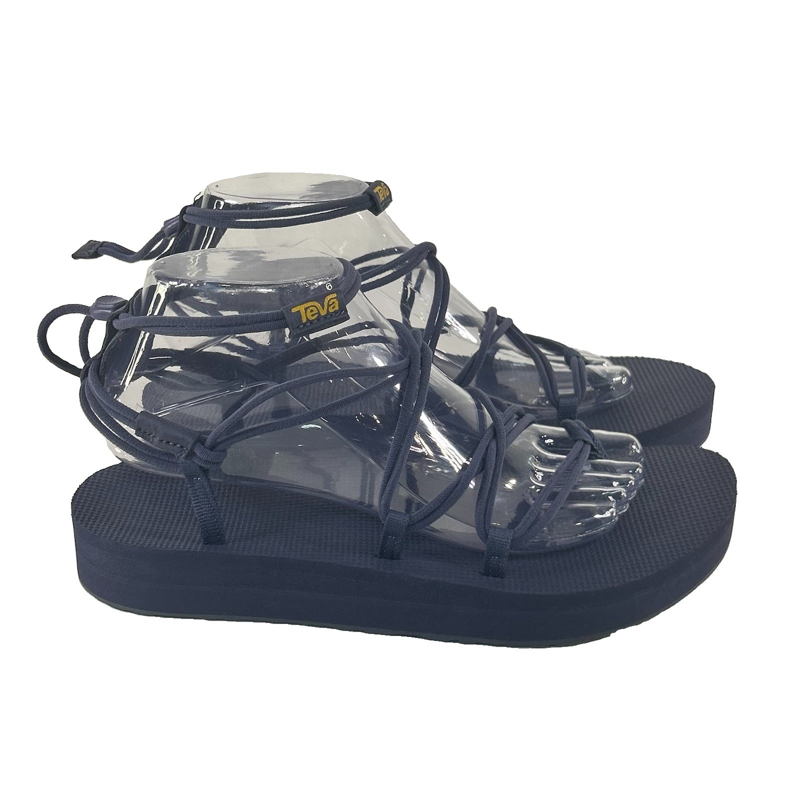 Teva Midform Infinity Women 9 Blue Casual Lifestyle Platform Sandal
