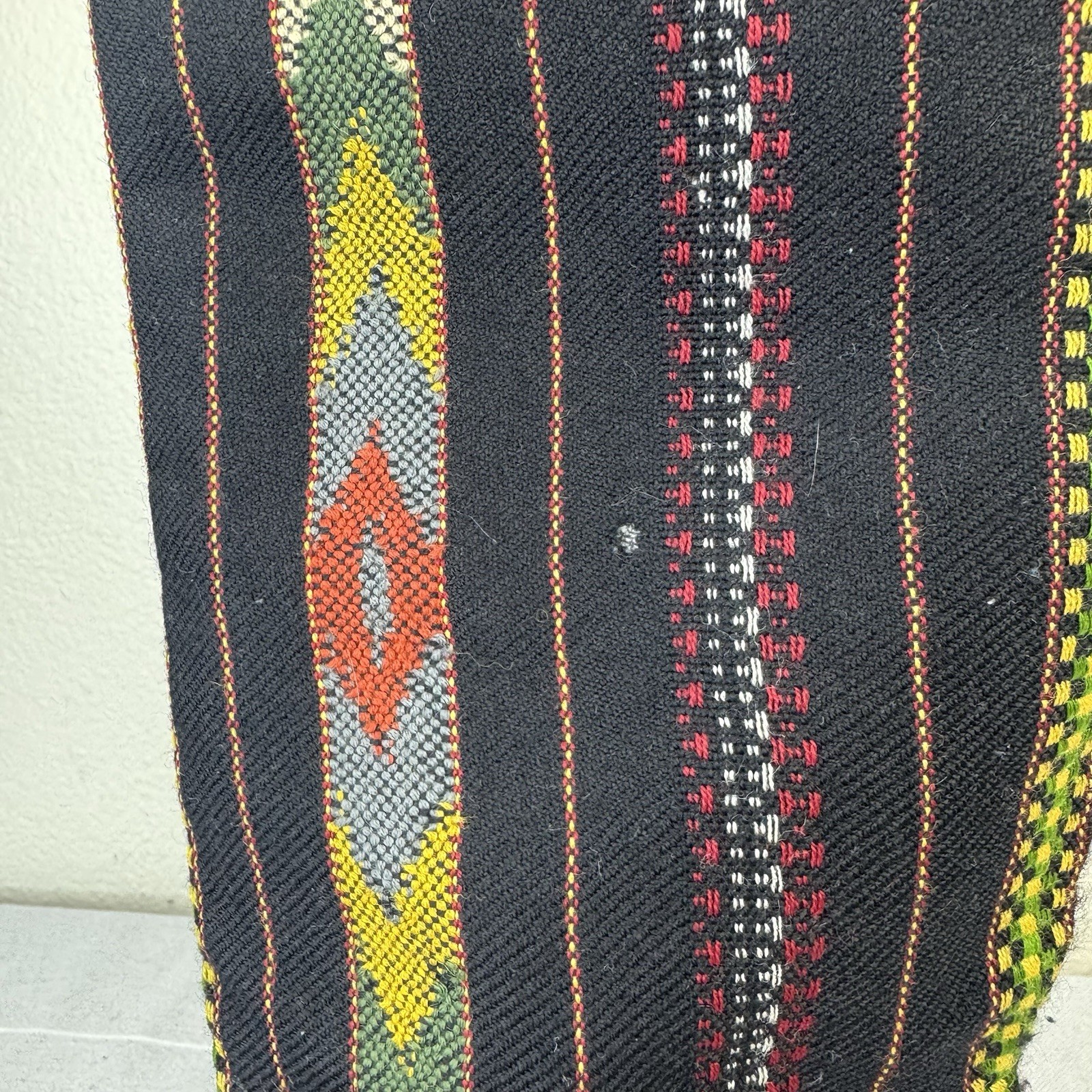 Jack Rogers Boho Western Stable Riding Boot Chic Suede Textile Black Multi 8.5