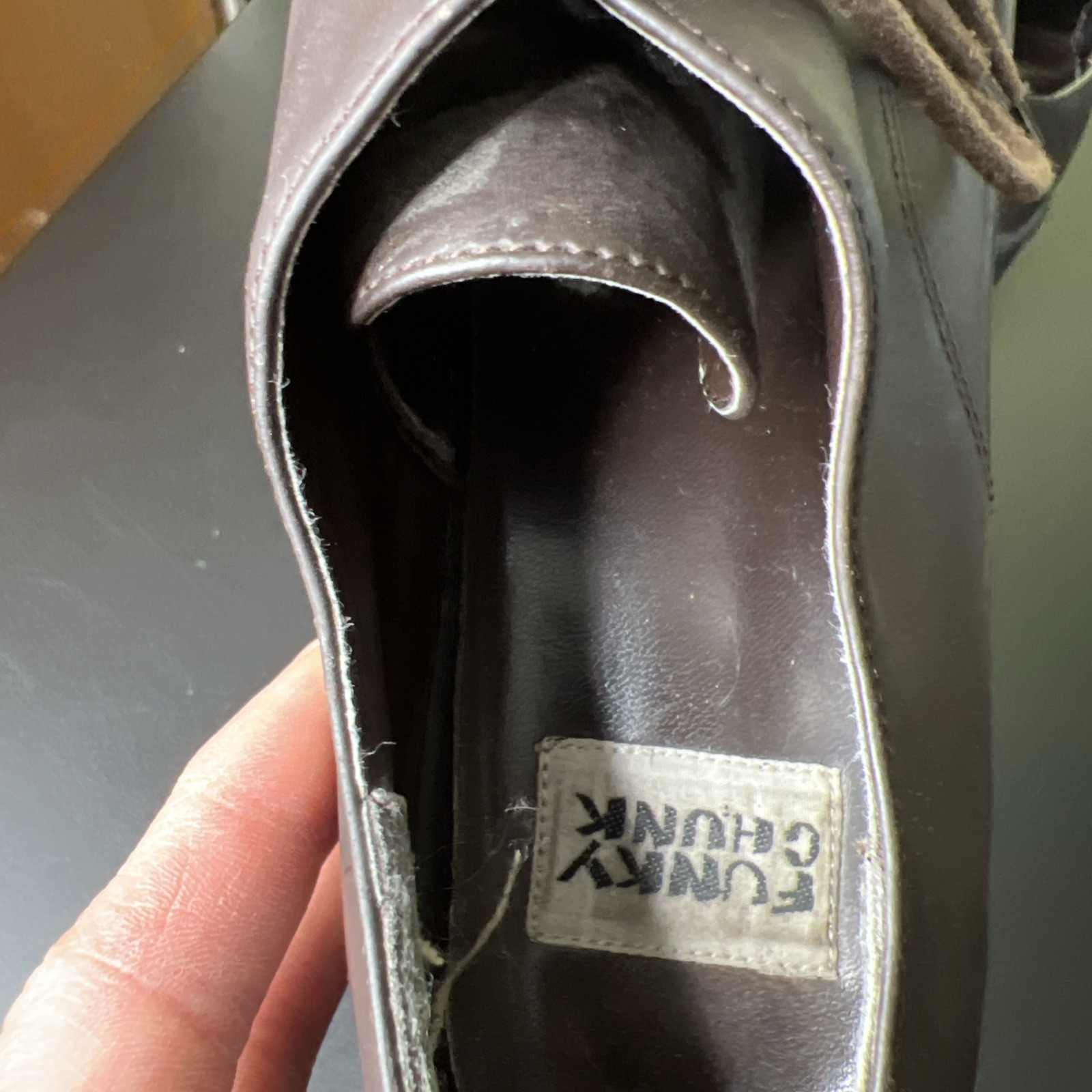 Funky Chunk Platform Shoes Size 8 1/2 Grunge Streetwear READ DESC