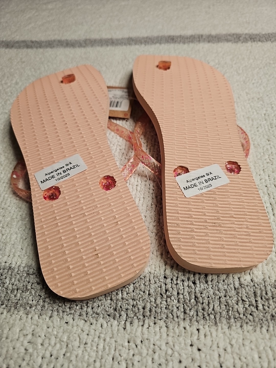 HAVAIANAS Printed Rubber Flip-Flops for Women/Men USA 11/12 (EUR 43/44) RARE