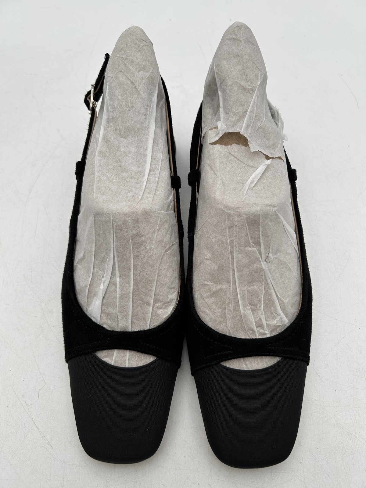 Sam Edelman Tarra Sling Heels 8 Black Suede