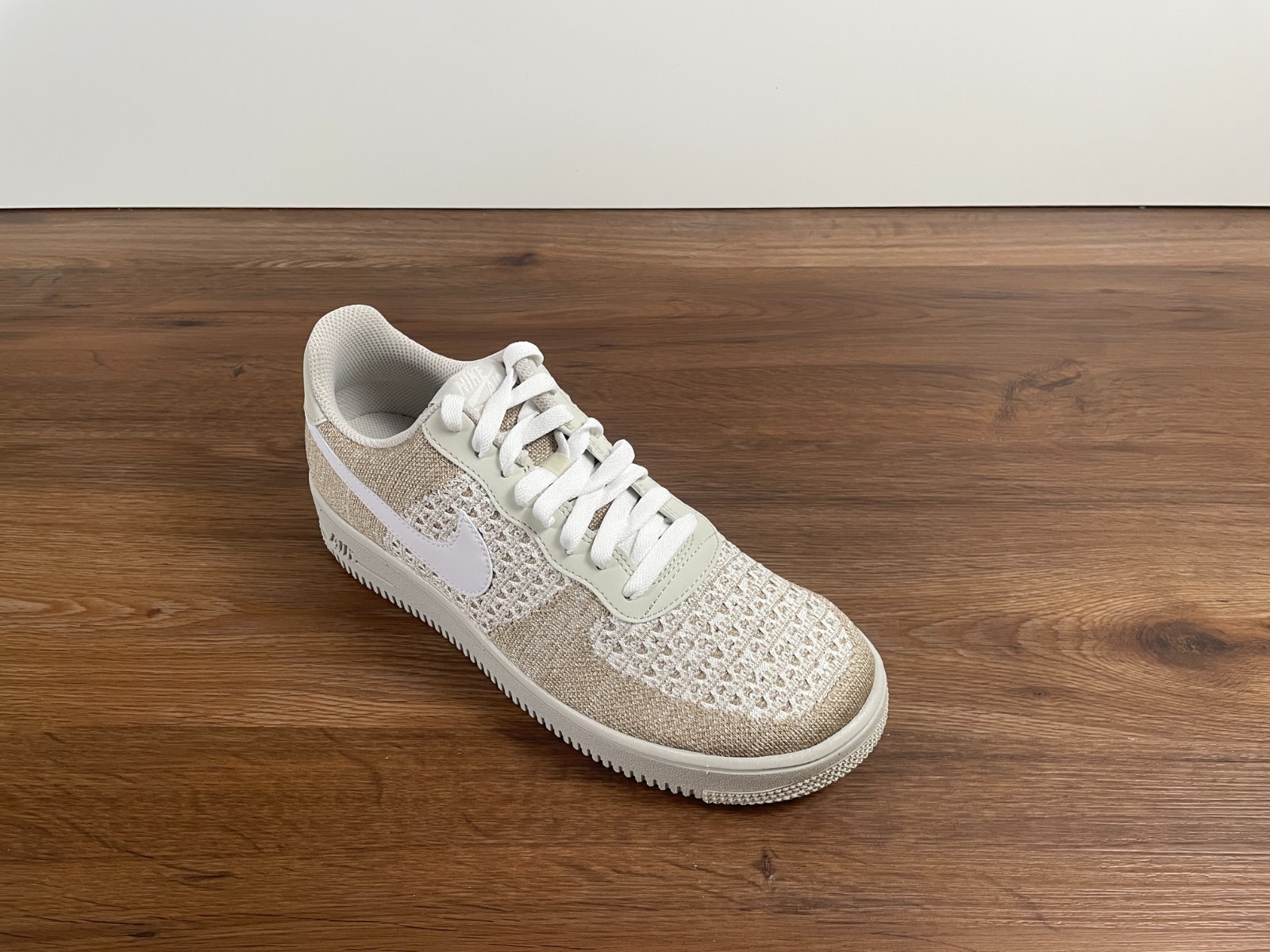 Nike Air Force 1 Flyknit 2.0 White Beige Size 40,41,42,43,44,45 NEW IB7675 001