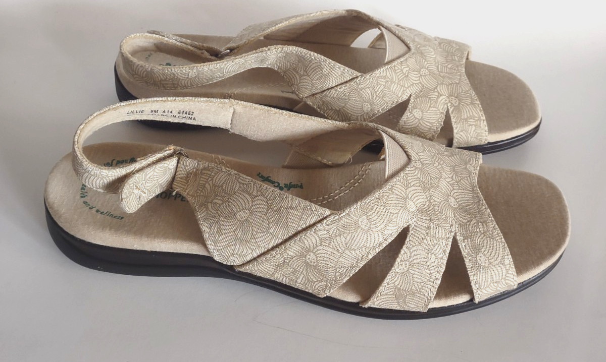 Grasshoppers Lillie Ankle Strap Comfort Purefit Sandals Size 9M NEW