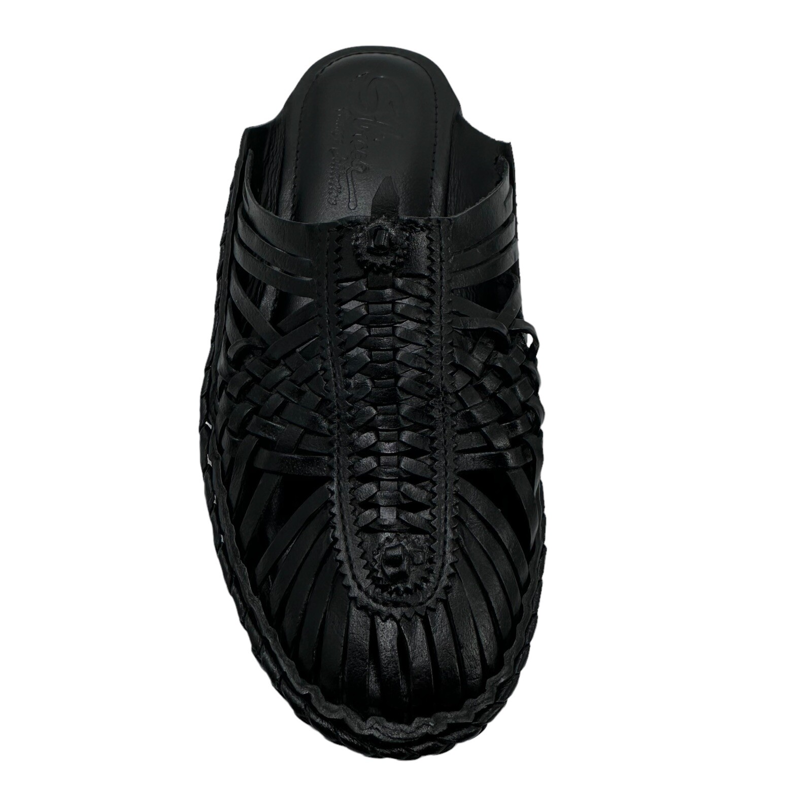 Sbicca Womens Avadi Leather Closed Toe Huarache Sandals Black 9 Medium (B,M)