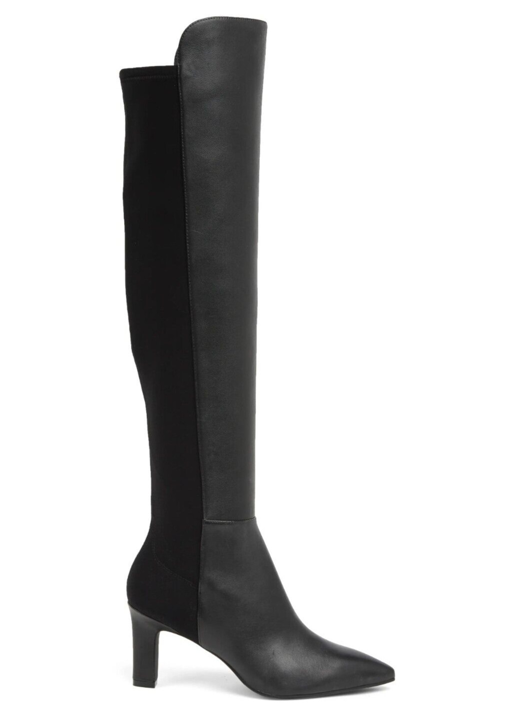 Stuart Weitzman Bobbie 75 Womens Stretch Leather Over-the-Knee Boot Black US 7.5