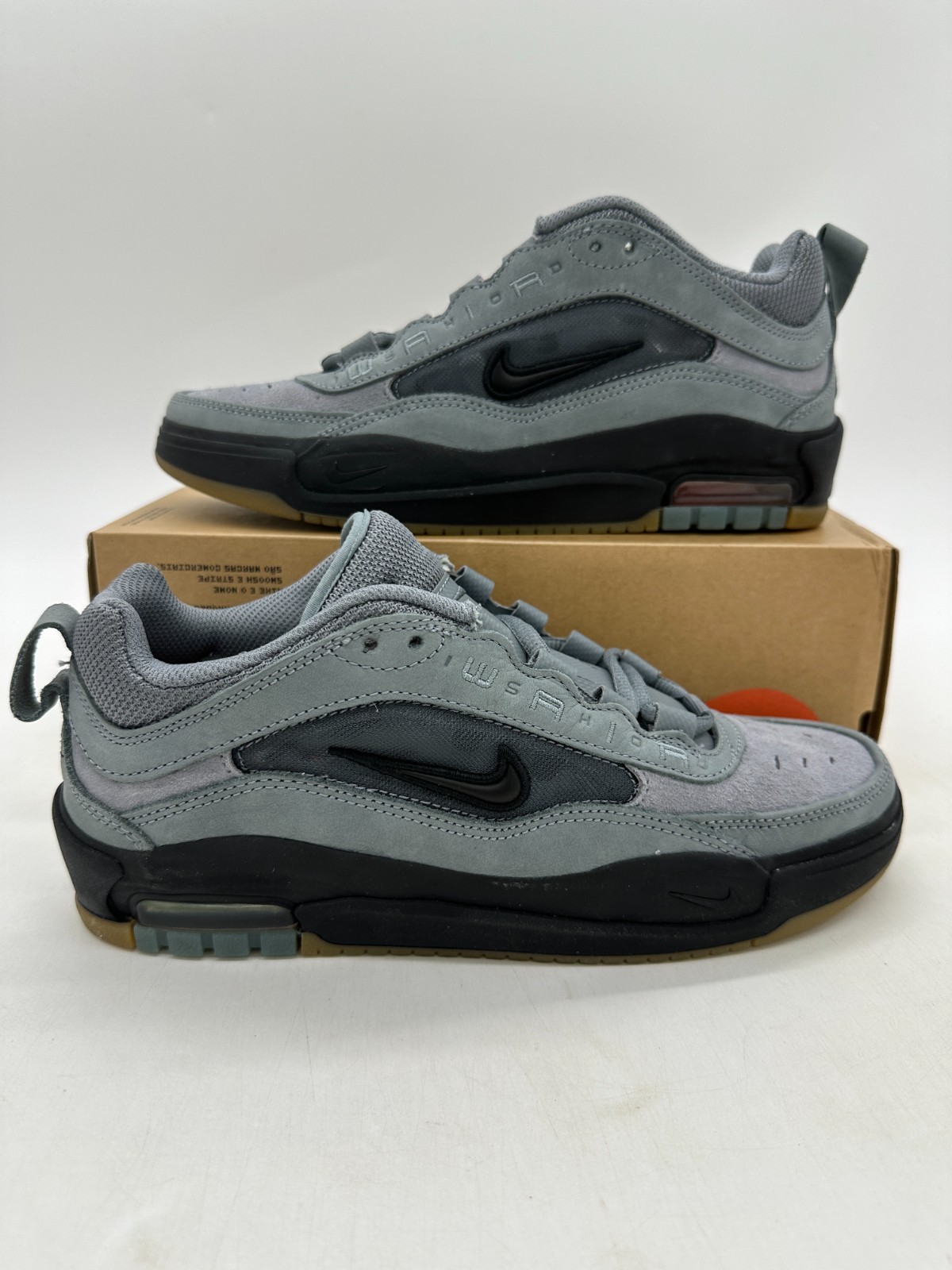 Nike Air Max Ishod Men’s Size 7 Women’s Size 8.5 Grey Suede Shoes HJ4299 001