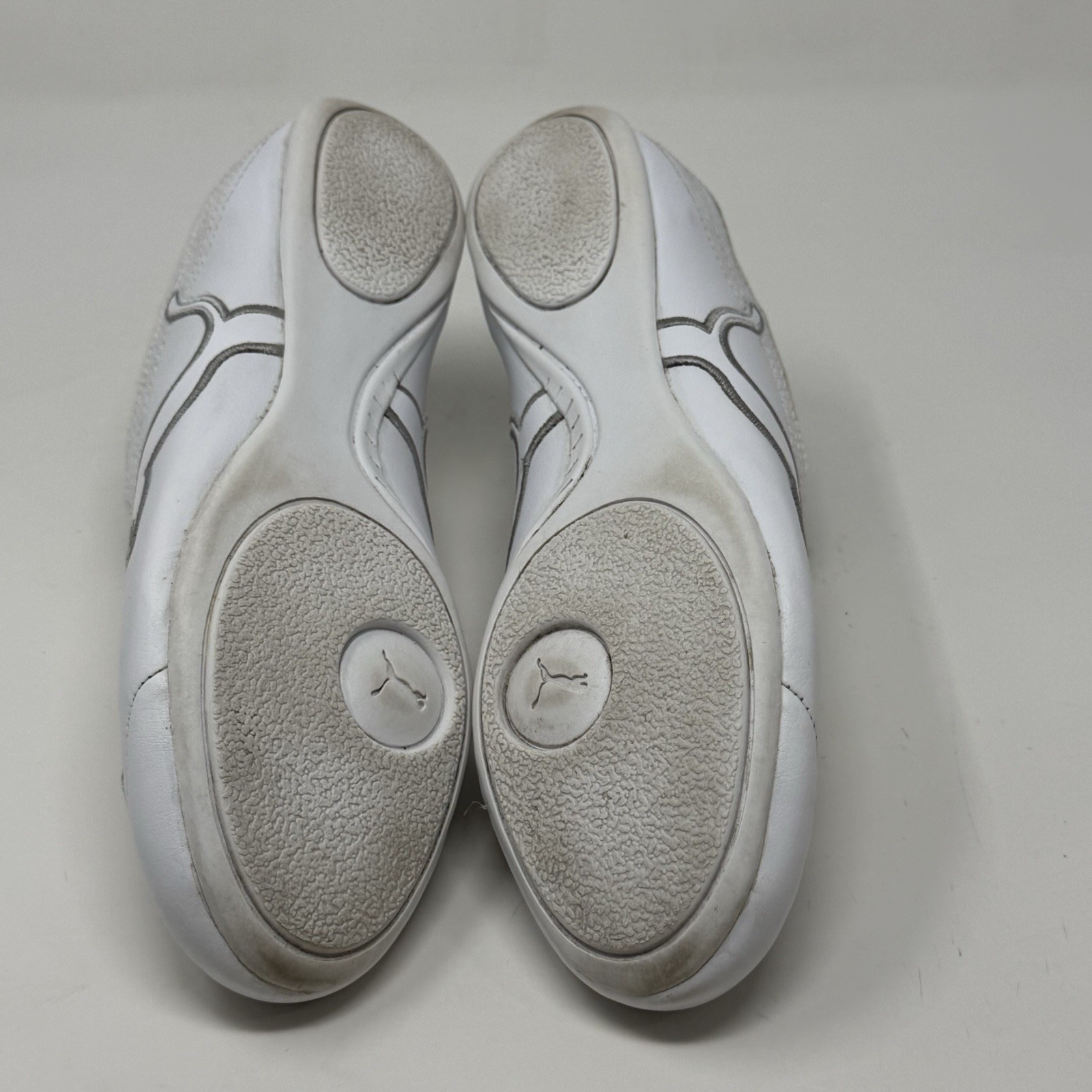Puma Soleil Cat Shoes Womens 7.5 White Leather Casual Dance Vibe Y2K Sneakers