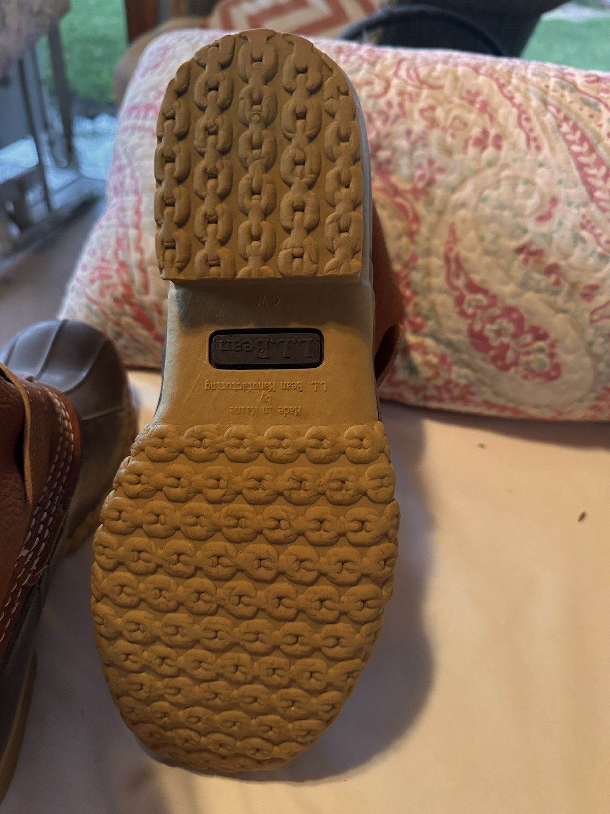 LL Bean Leather buckled Up fur lined. Duck Boots Made In USA Womens 10 W Waterpf