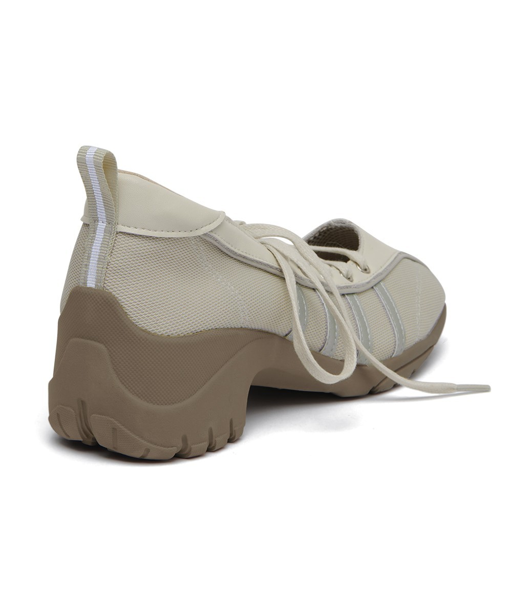 Rockfish Weatherwear ILLIT Worn BLISS Heel Laceup Sneakers Beige