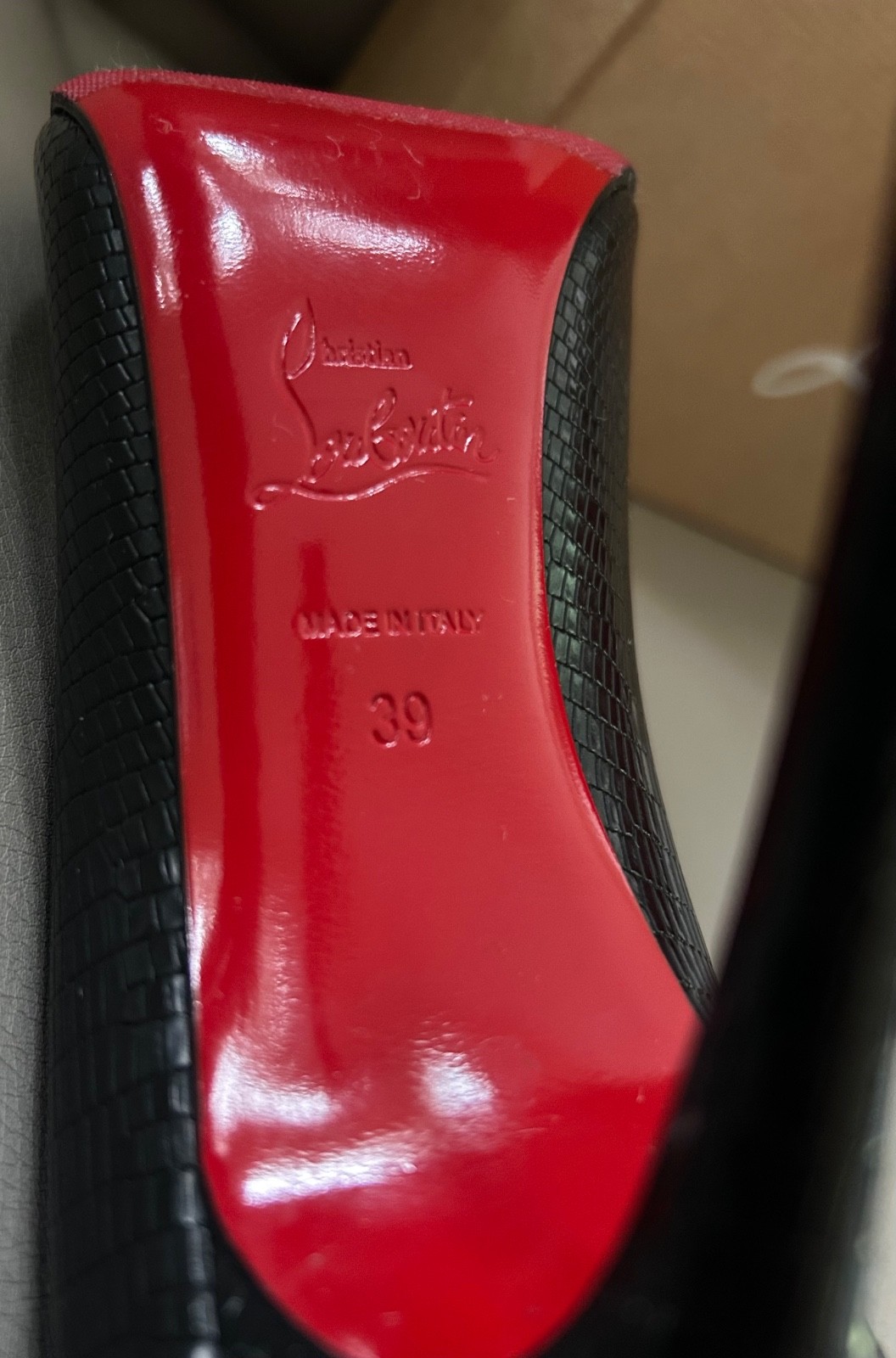 Christian Louboutin Women 39 Black Kate 100 Calf