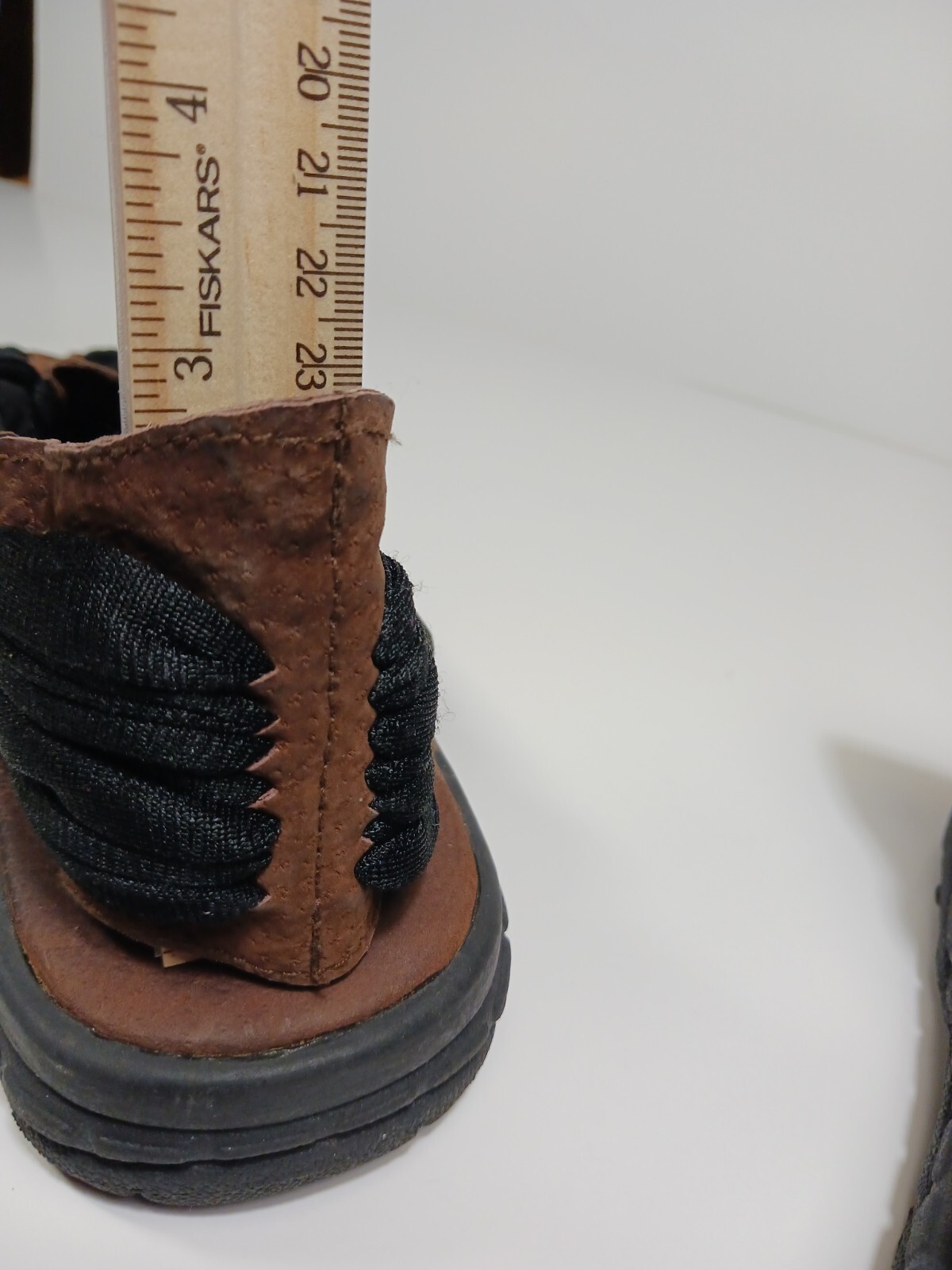 Chubasco UNISEX Sandals size 8 Black/Coffee Nylon/Leather Hand woven COMFORTABLE
