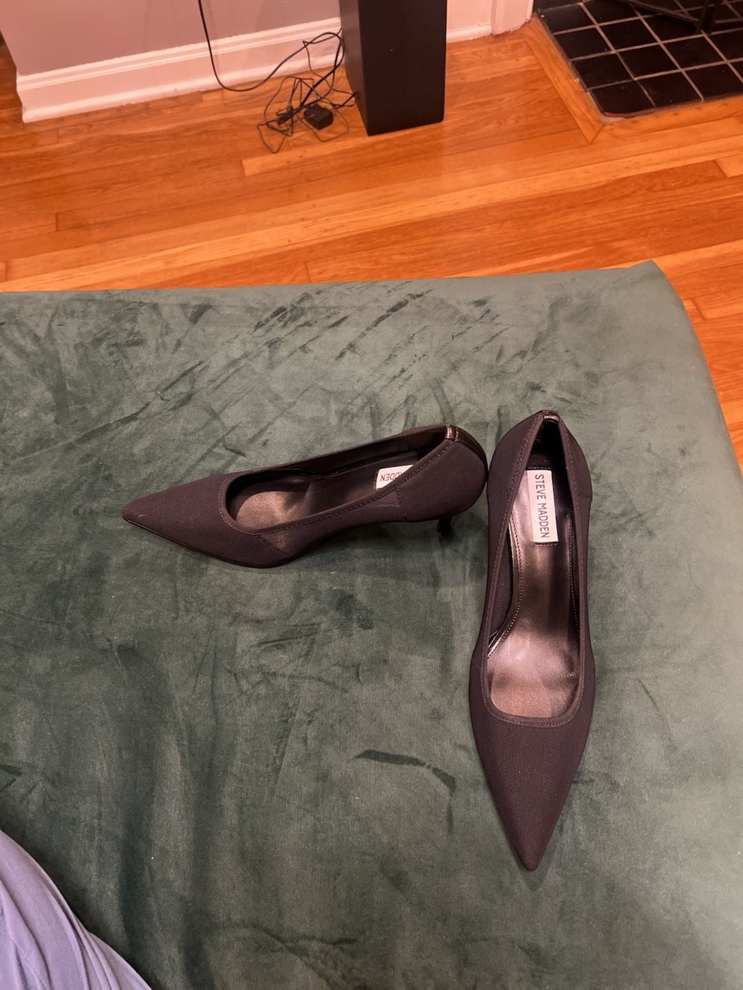 Womens Steve Madden Pointed Toe Block Heel Pumps, Burgundy – .com,