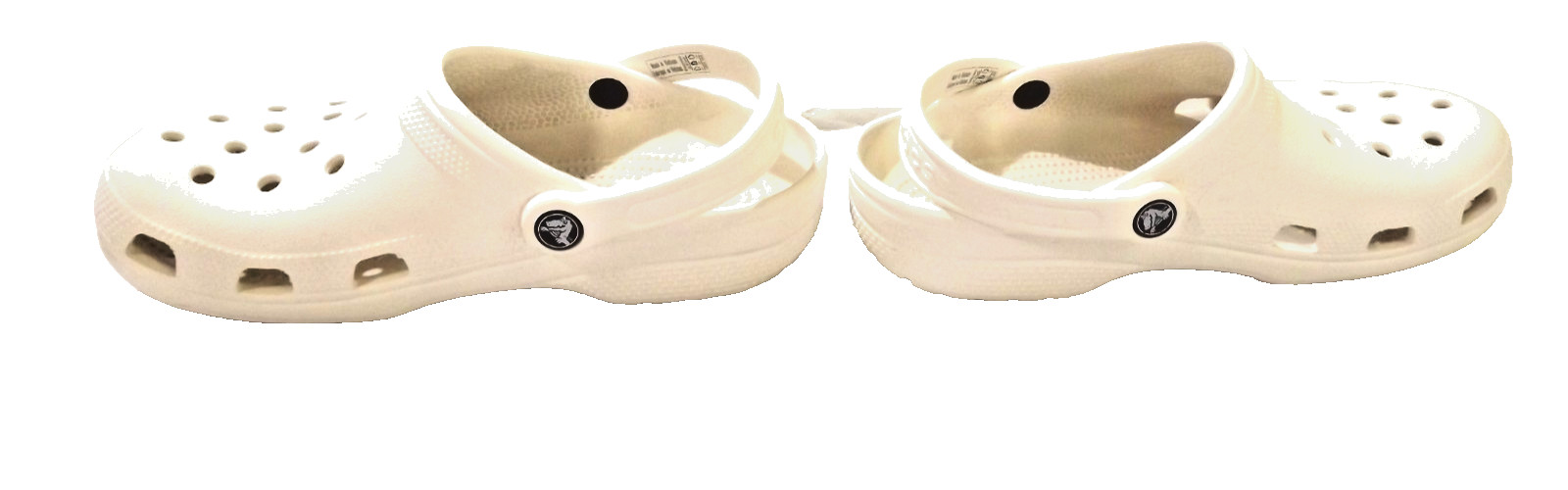 Crocs Unisex Adult Classic Unlined Clog Shoes Mens Size 7 Womens 9 White