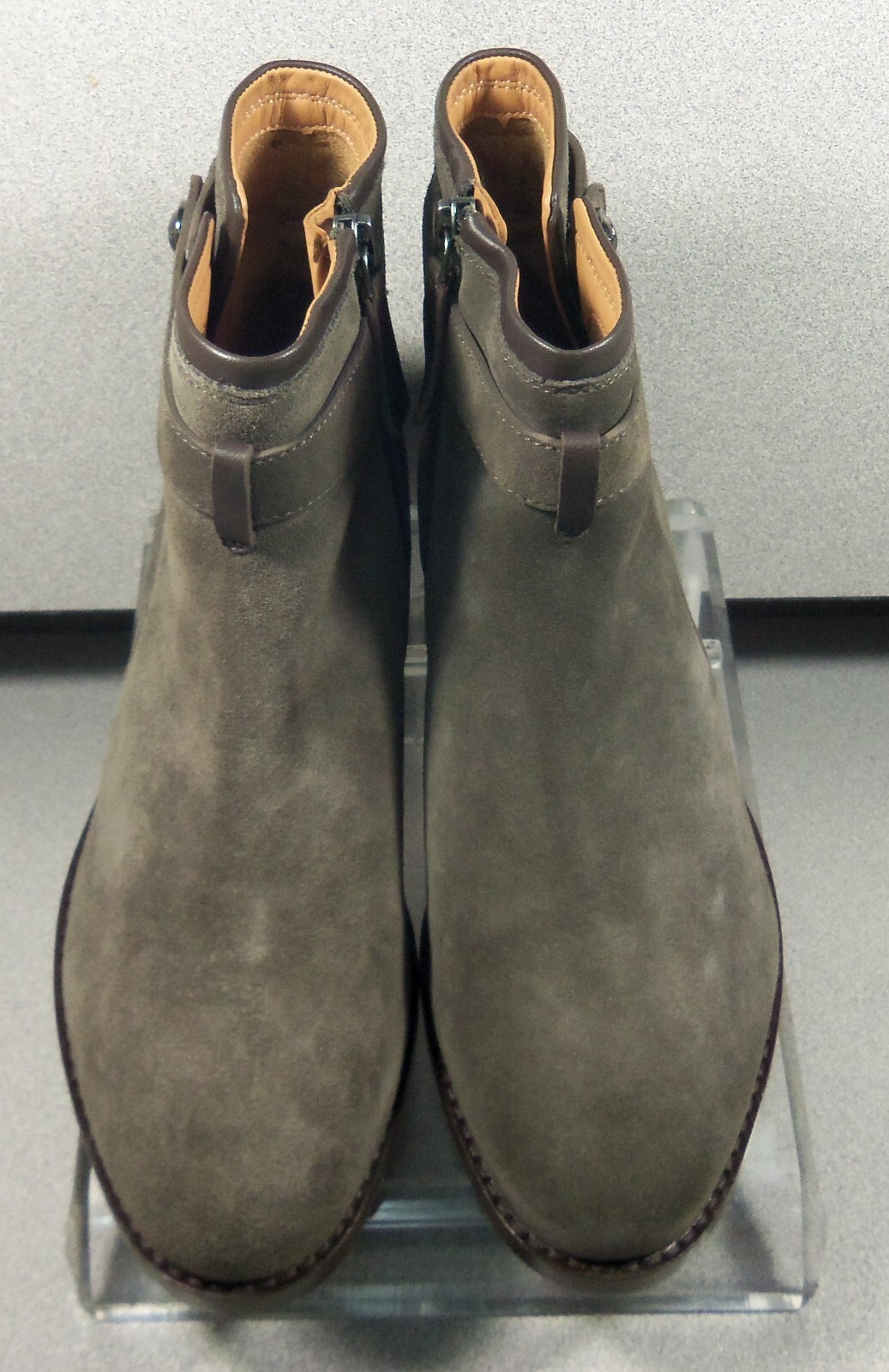7852822 DARBY LMSBT50 WOMEN SIZE 7 BROWNISH GRAY SUEDE BOOTS JOHNSTON & MURPHY